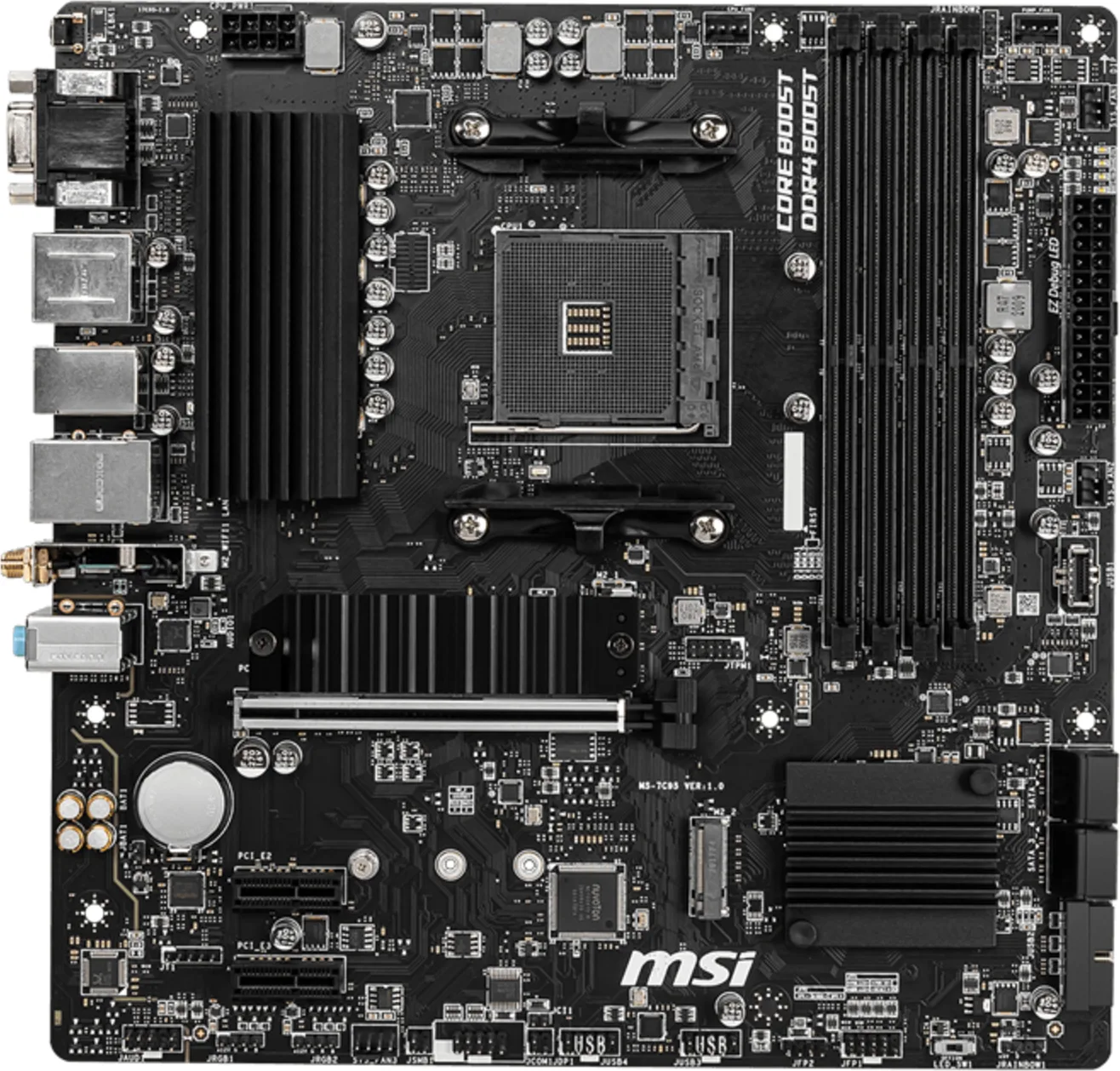 Imagen 1 de Tarjeta Madre MSI B550M PRO-VDH WIFI AMD AM4 4*DDR4 2*M.2 DP HDMI VGA USB3.2