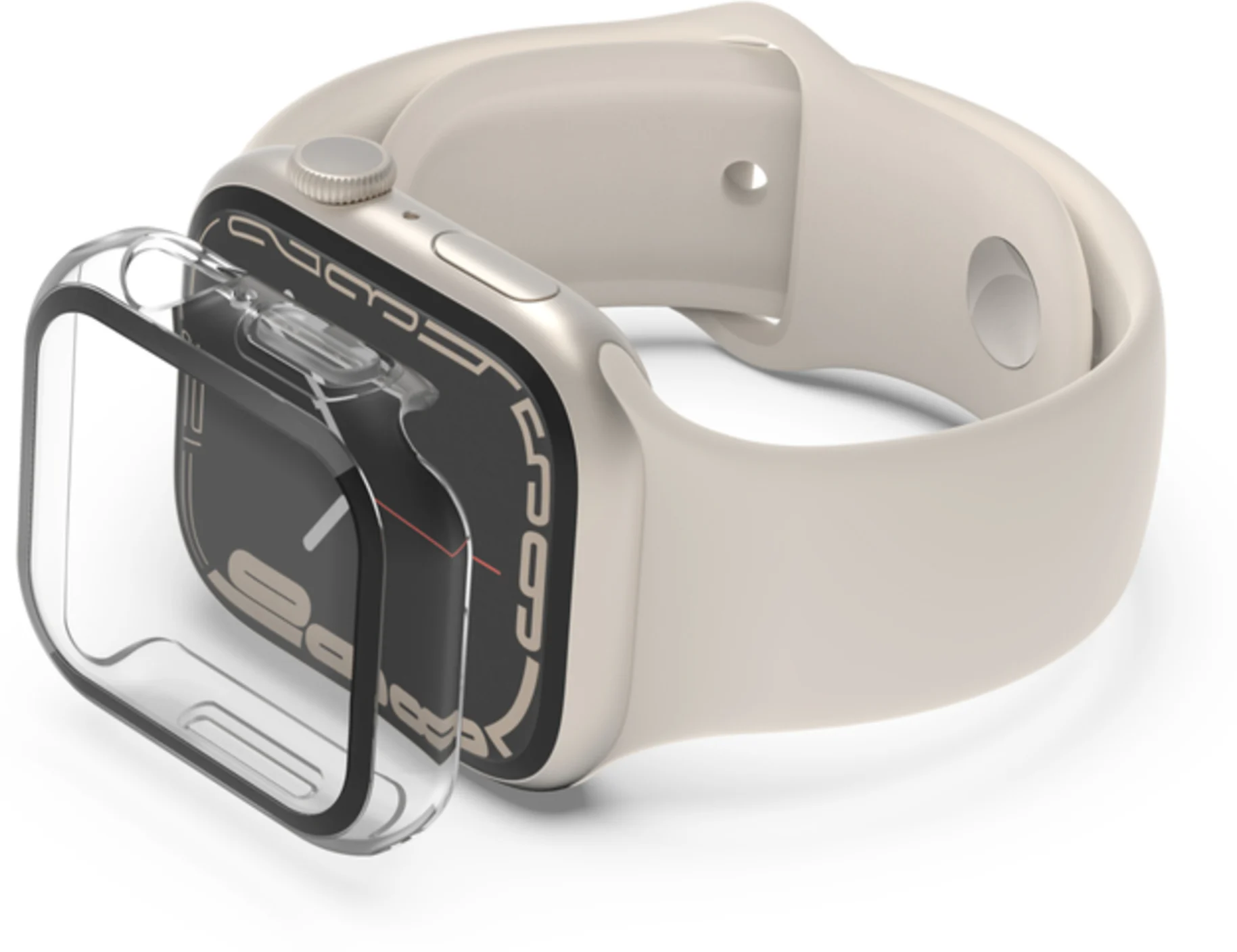 Imagen 1 de Bumper para Apple Watch Serie 8/ 7/6 y SE de 45 mm Belkin transparente