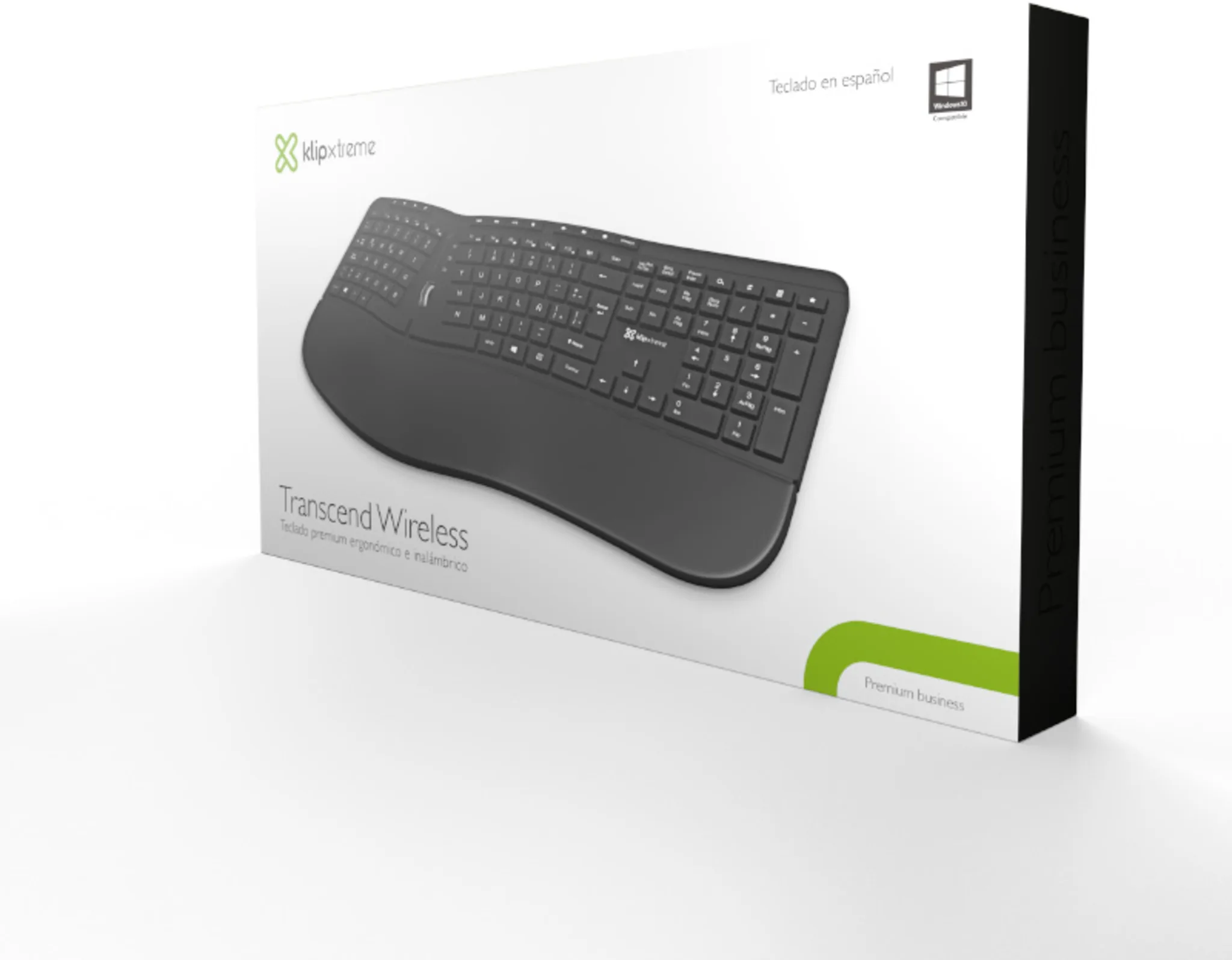 Imagen 5 de Teclado Inalámbrico Ergonómico KlipX KBK-530S Wireless 2.4GHz Español Negro