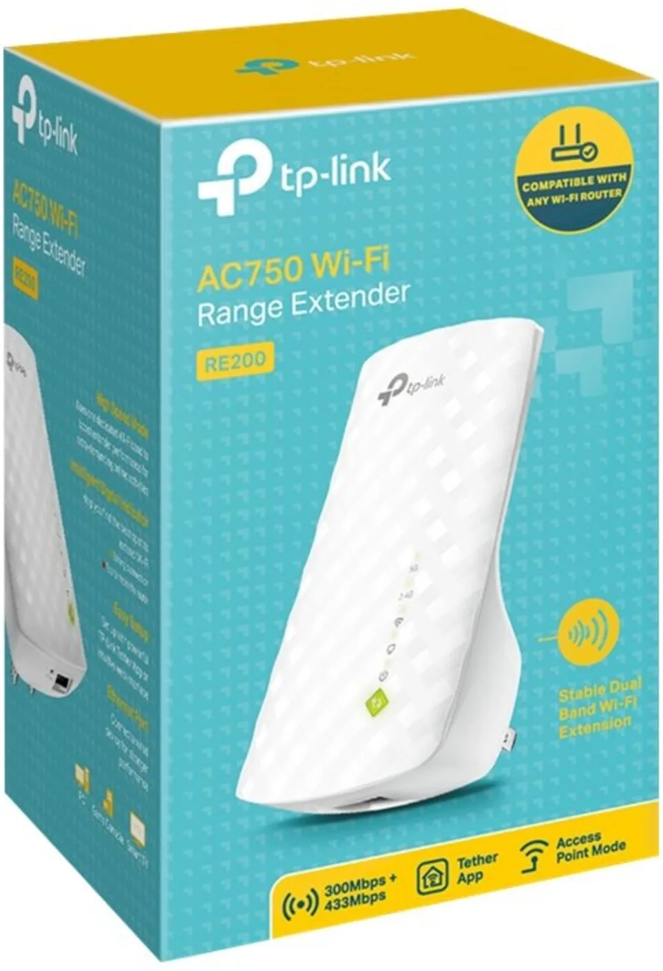 Imagen 3 de Repetidor Extensor de WIFI TP-Link RE200 Dual Band 750MBps