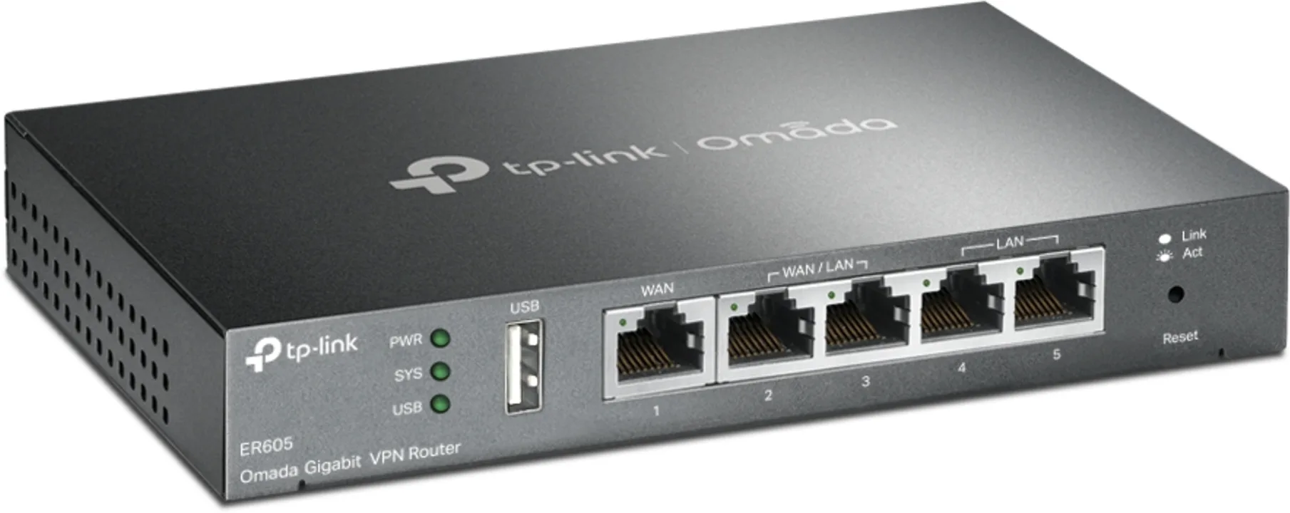 Imagen 2 de Router TP-Link ER605 V2 VPN Gigabit VPN 3 puertos Ethernet WAN + 1 USB WAN