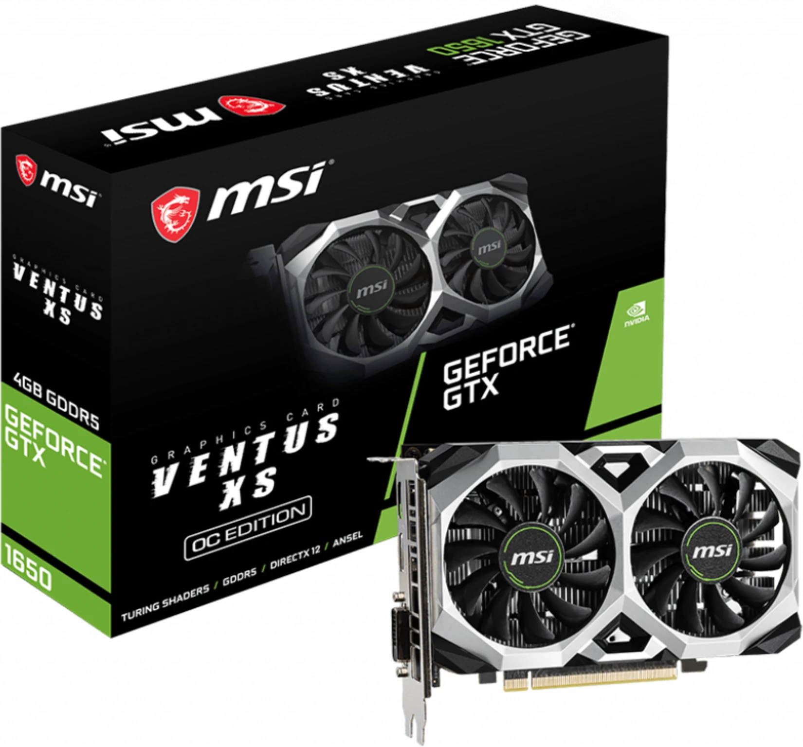 Imagen 0 de MSI GeForce GTX 1650 VENTUS XS 4G OC [GTX 1650 VENTUS XS 4G OC]