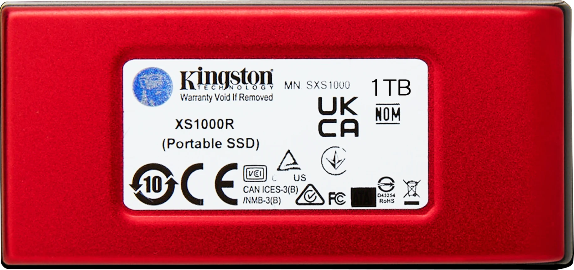 Imagen 1 de Unidad SSD Externo Kingston XS1000R 1TB USB-C 3.2 Gen2 Lec1050 MBs Esc1000 MBs