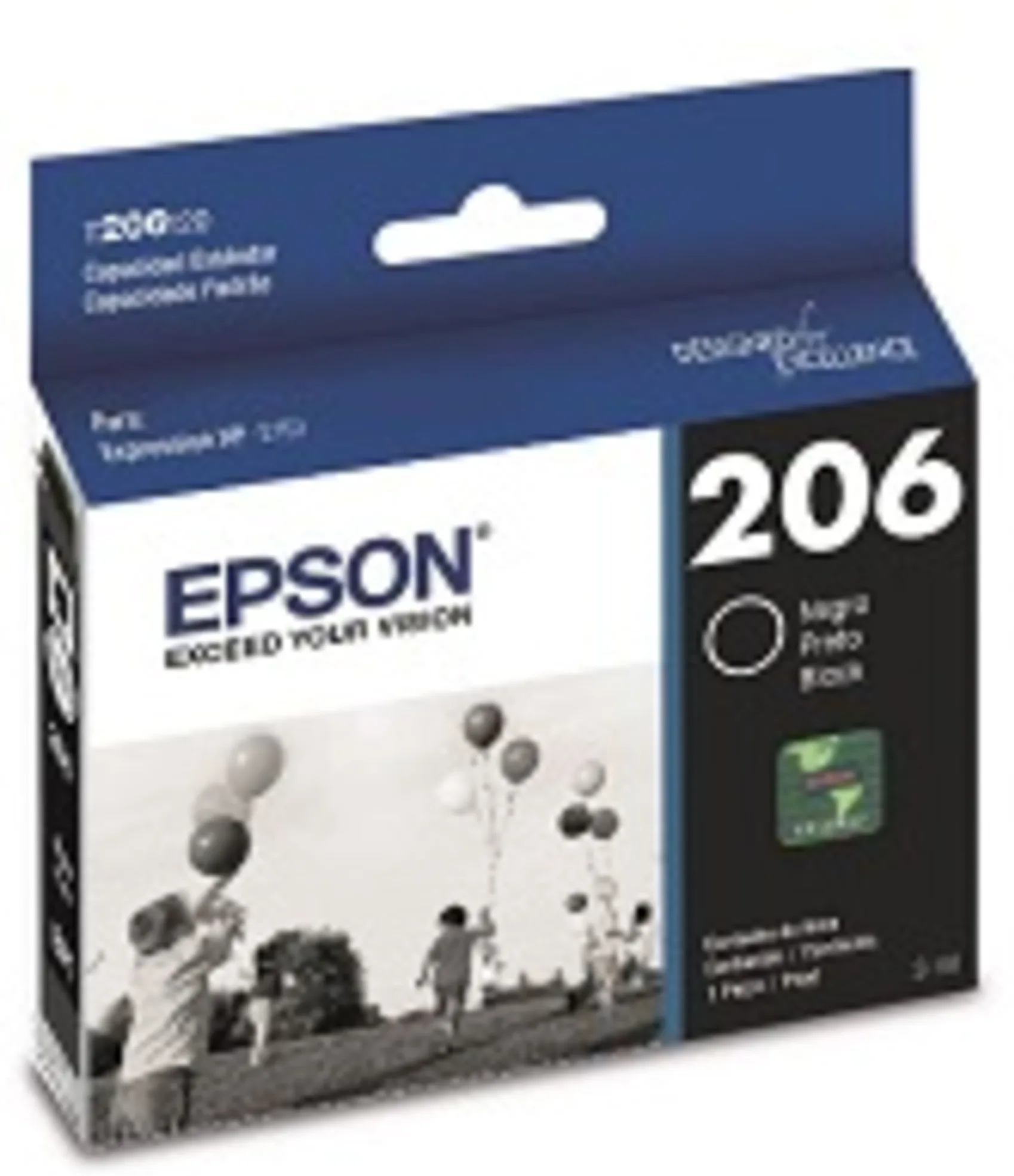 Imagen 0 de Cartucho de Tinta Original Epson T206 120-AL Negro aprox 150 pagP/ XP-2101