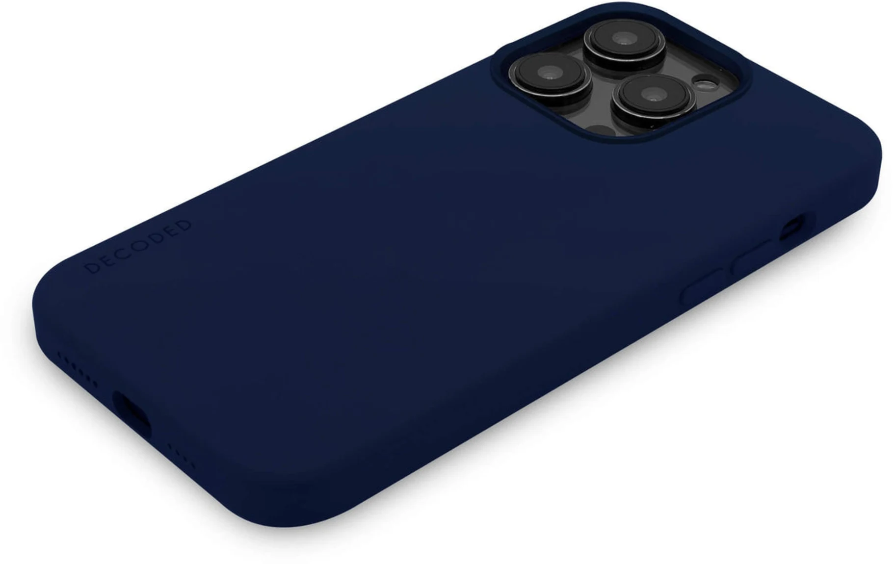 Imagen 2 de Funda silicona con MagSafe para iPhone 14 Pro Max Decoded navy