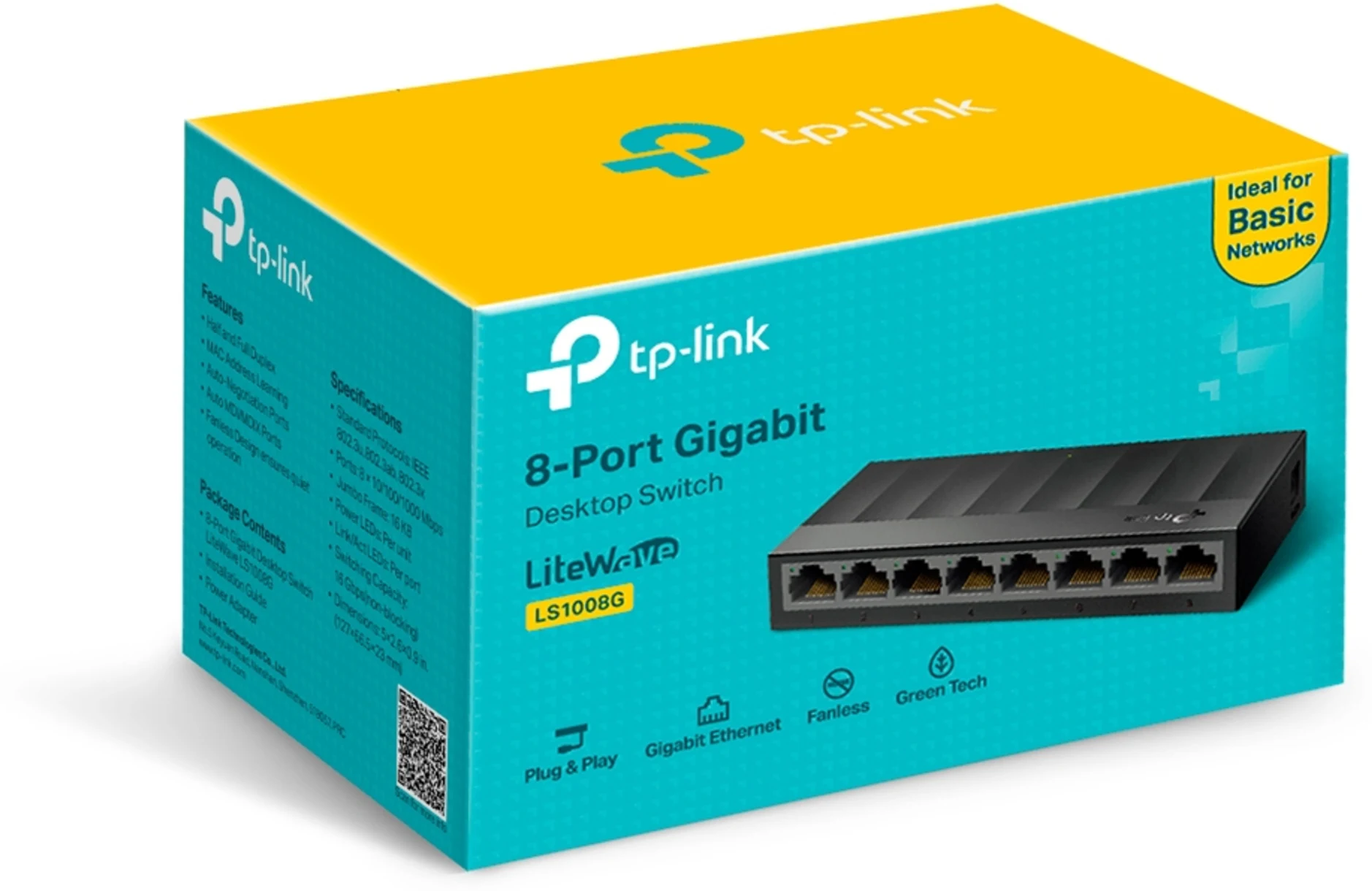 Imagen 4 de Switch TP-Link LiteWave LS1008G Sin Gestionar 8x 10/100/1000 de Sobremesa