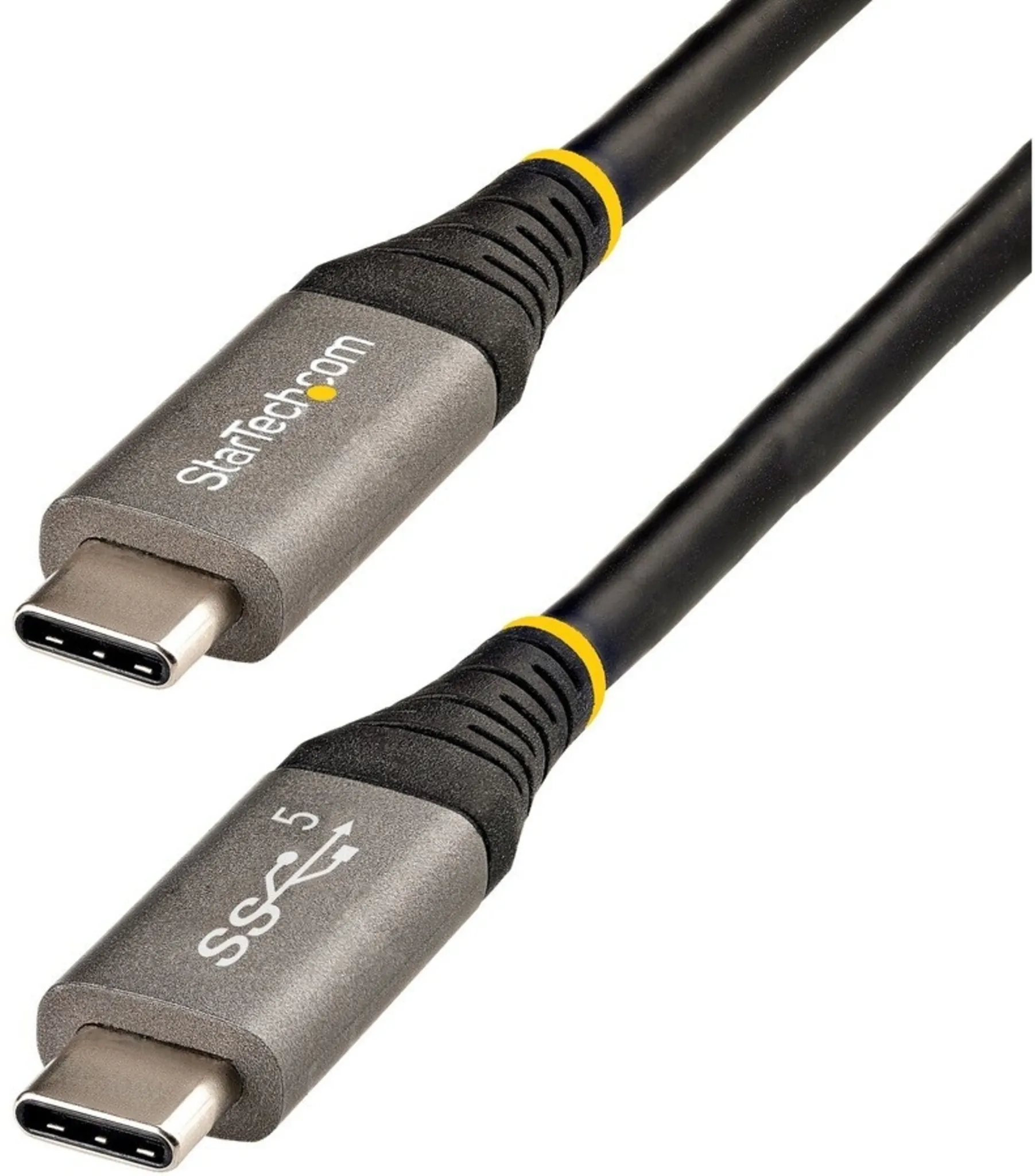Imagen 0 de Cable USB Tipo-C 3.2 Gen1 M/M 5Gbps PD 100W 5A Modo Alto DP 2mt Negro - StarTech