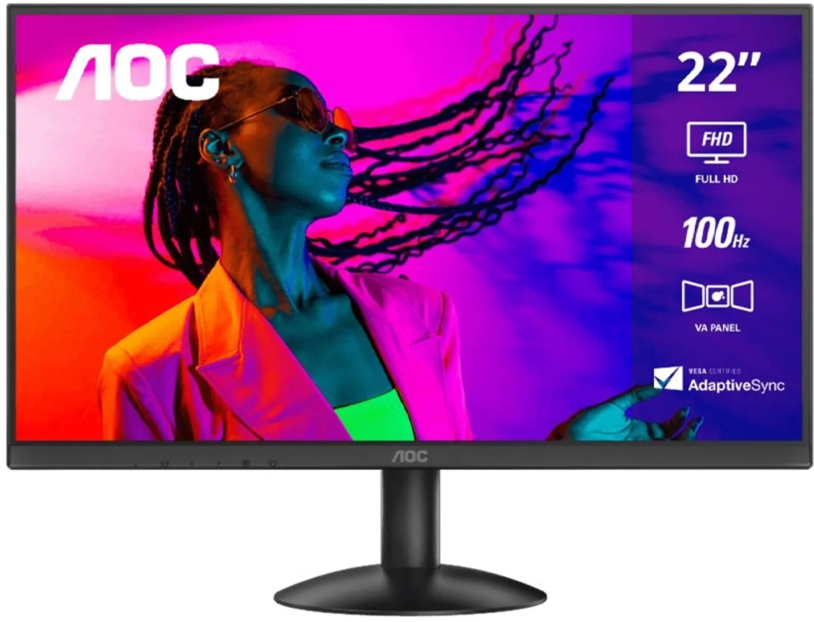 Imagen 0 de Monitor AOC 22B30HM2 22" FHD 1920*1080 VA HDMI VGA Aux 100Hz