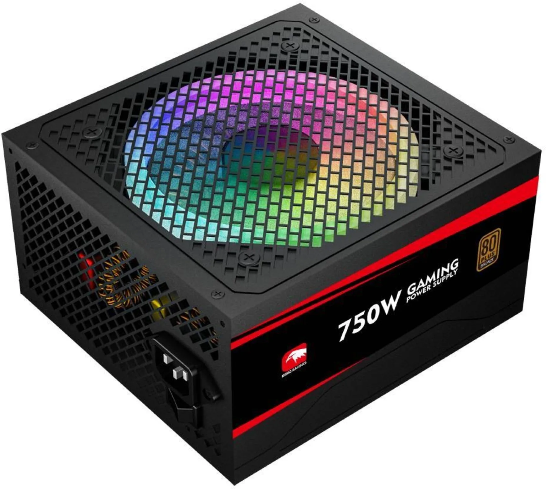 Imagen 0 de FUENTE PODER 750W/80 PLUS GOLD CERTIFICADA ES-RGB750WG ESGAMING