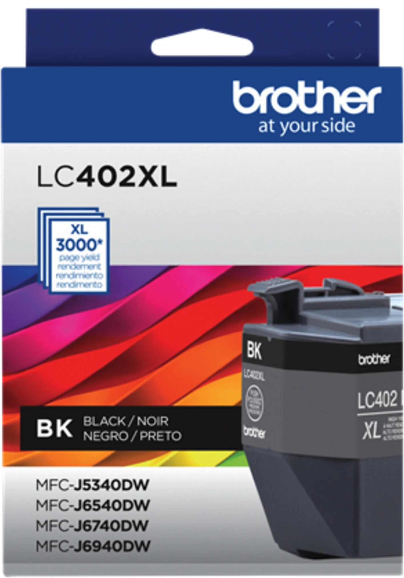 Imagen 0 de Cartridge Brother LC402XLBKS Negro para MFC J5340DW J6540DW J6740DW J694 3000Pág