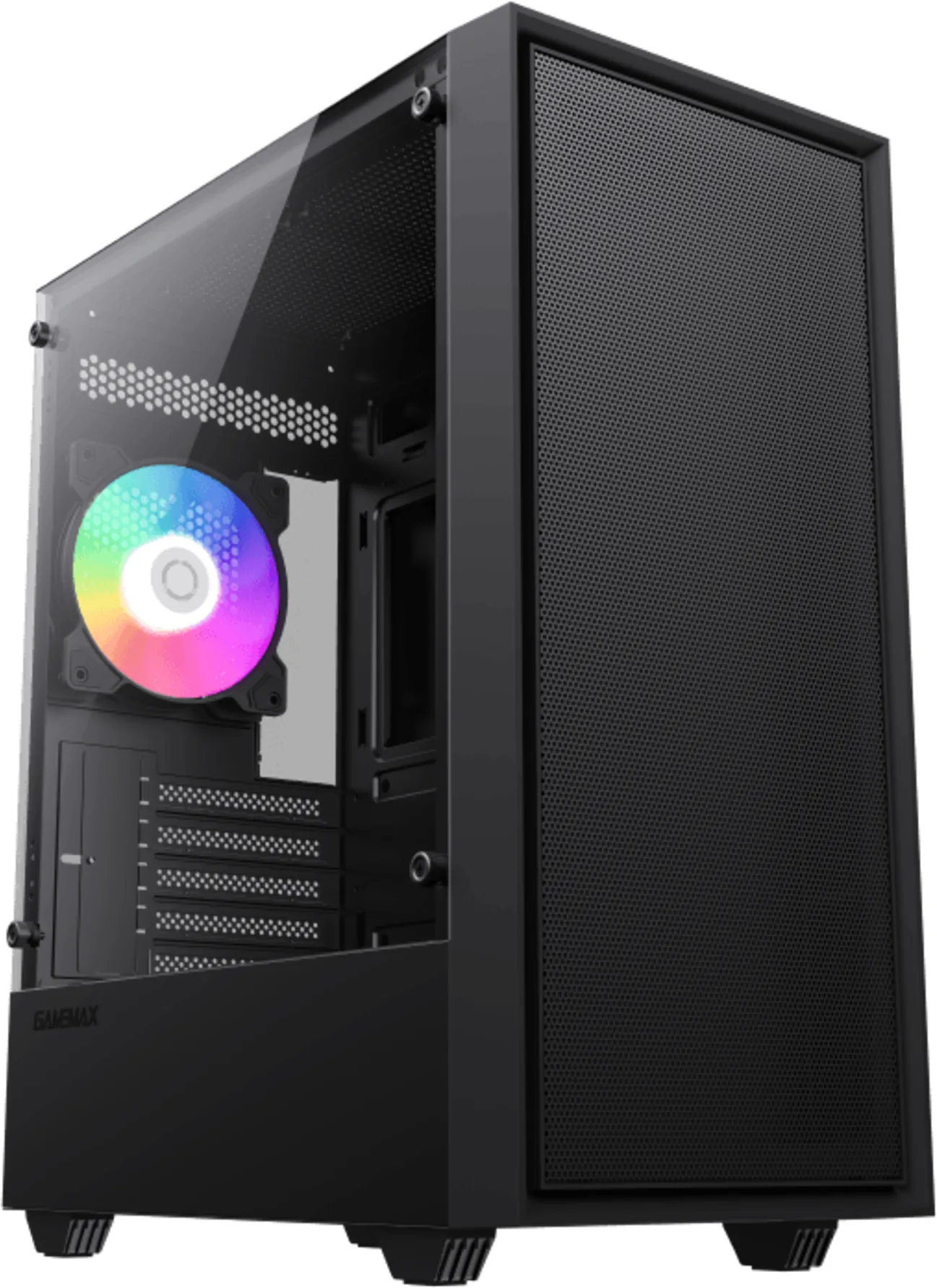 Imagen 0 de Gabinete Gamemax Storm Black mATX, Vidrio Lateral 2*USB2.0 1*USB2.0 1*FAN, Negro