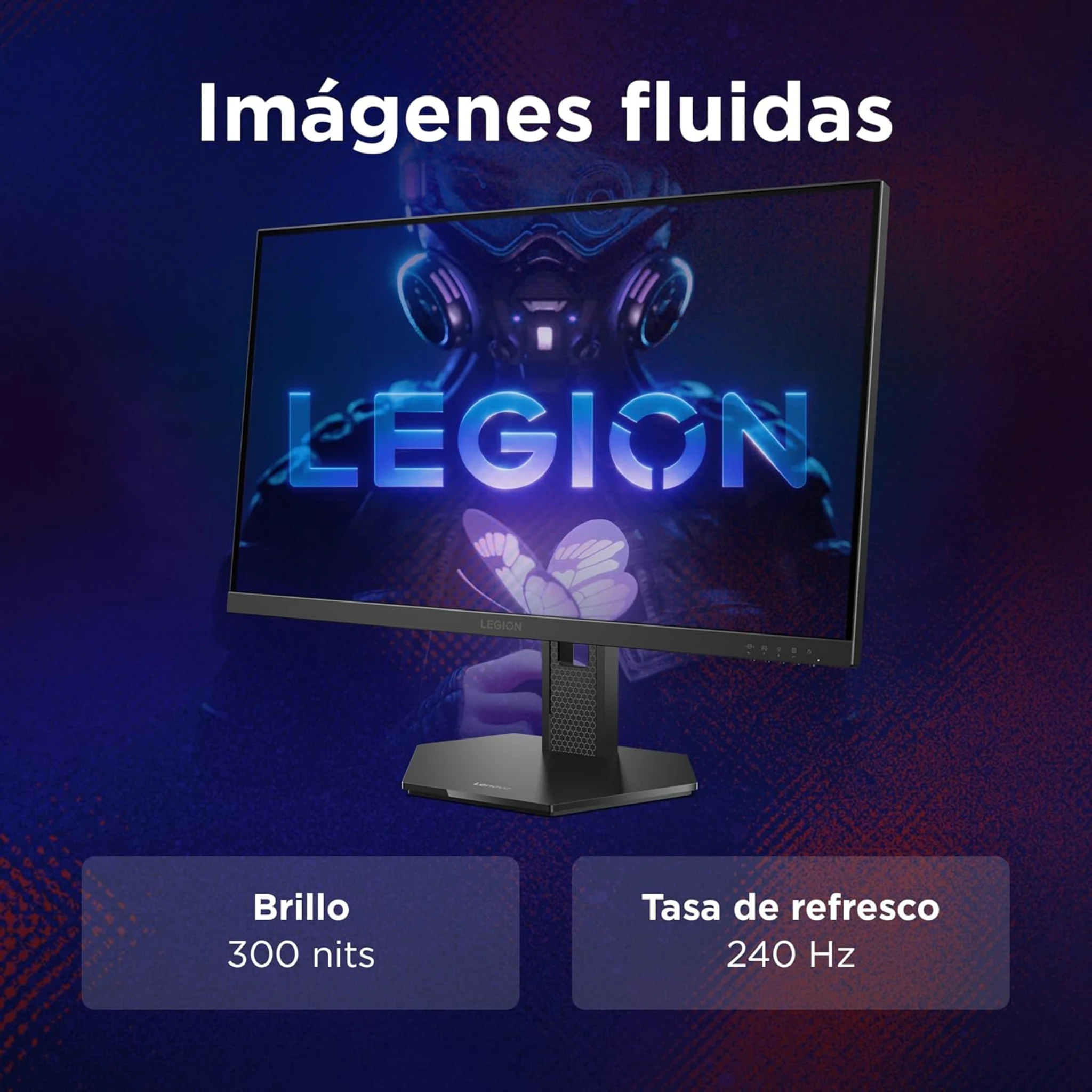 Imagen 6 de Monitor Lenovo Legion 27-10 27" FHD 1920*1080 IPS 1*DP 2*HDMI 240Hz