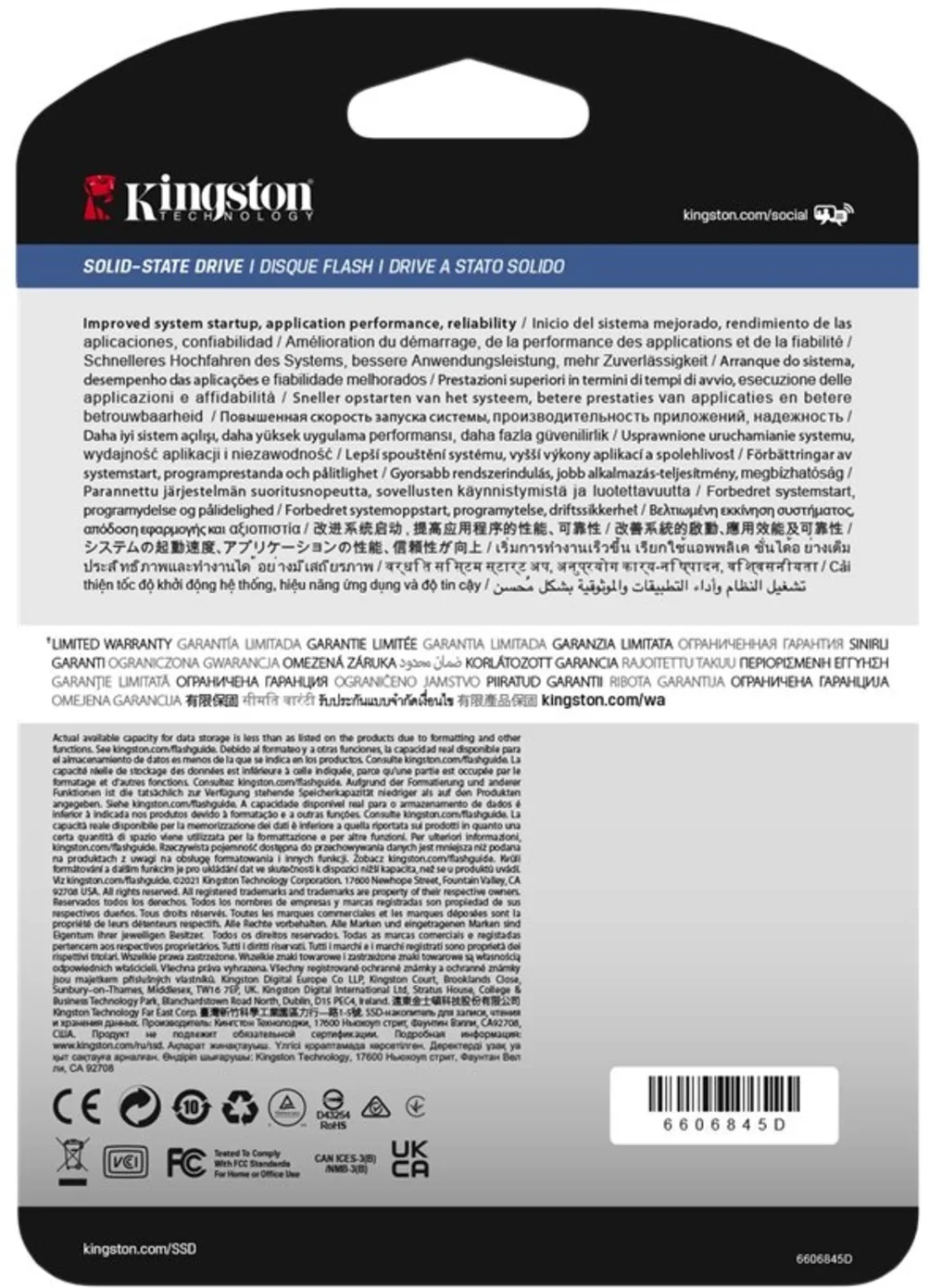 Imagen 1 de Unidad SSD Kingston DC600M 1.92GB 2.5"7mm SATA 3 6.0Gb/s 560MBs/530MBs p/Servid