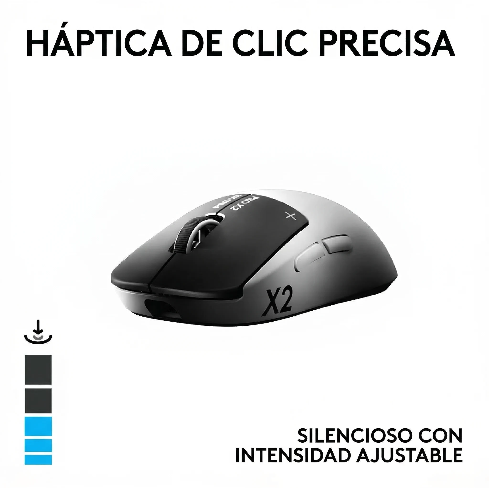 Imagen 7 de Mouse Gamer Inalámbrico Logitech PRO X2 SUPERSTRIKE Óptico 44000dpi Blanco/Negro