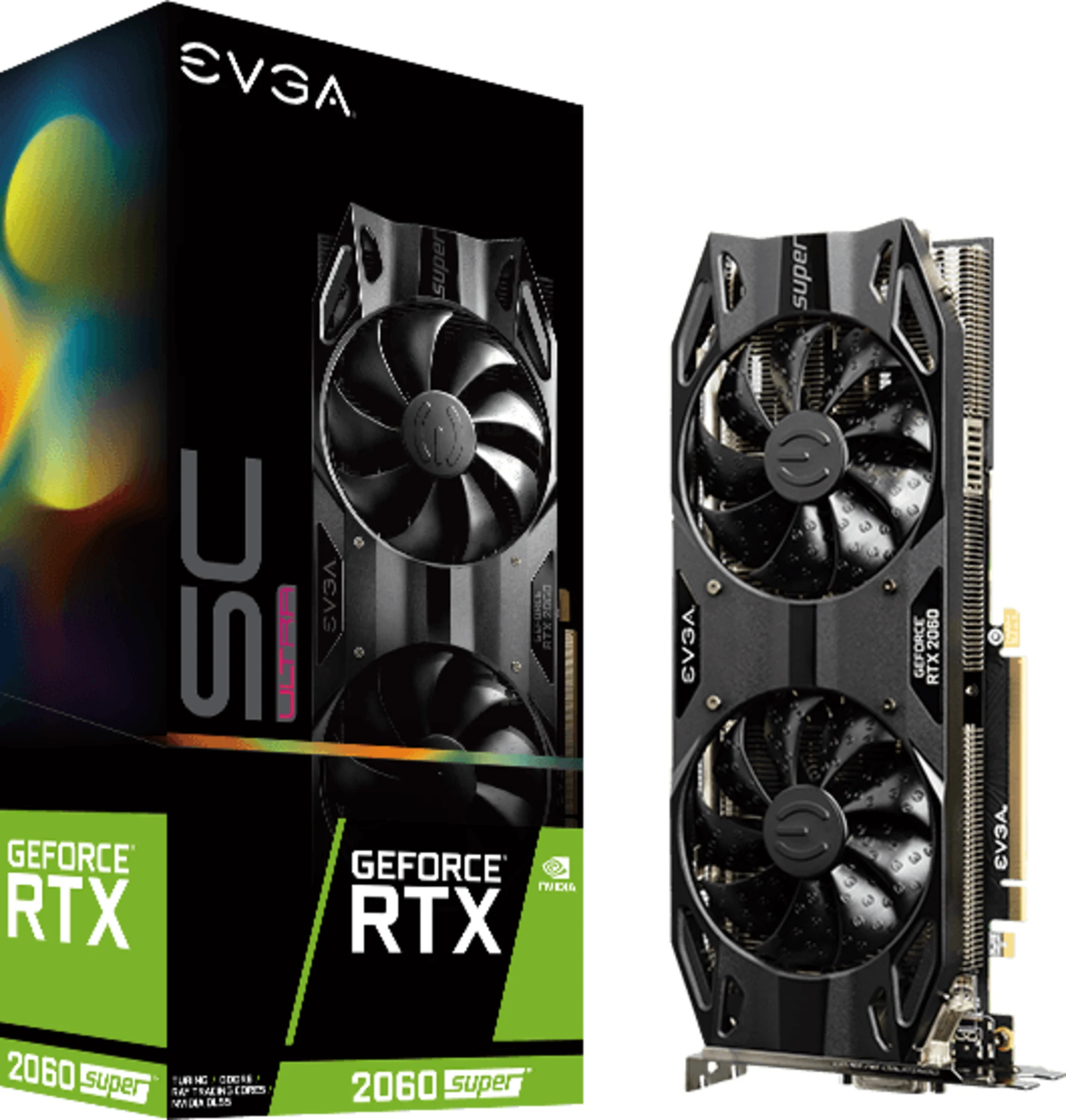 Imagen 0 de Tarjeta de Video EVGA RTX 2060 SUPER SC ULT GAMING 8GB GDDR6 HDMI DVI 2*DP Atc