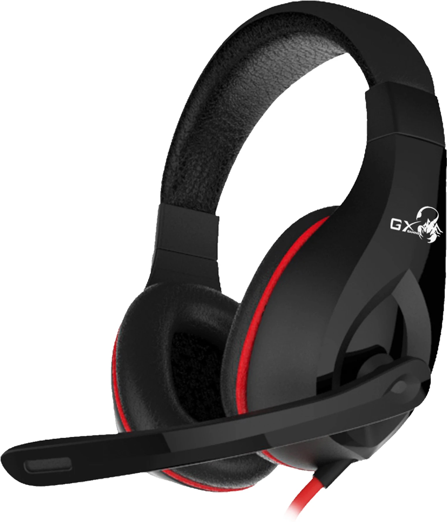 Imagen 2 de Audífonos Gamer Genius HS-G660 Alámbrico 3.5mm Cable 2 metros Negro con Rojo