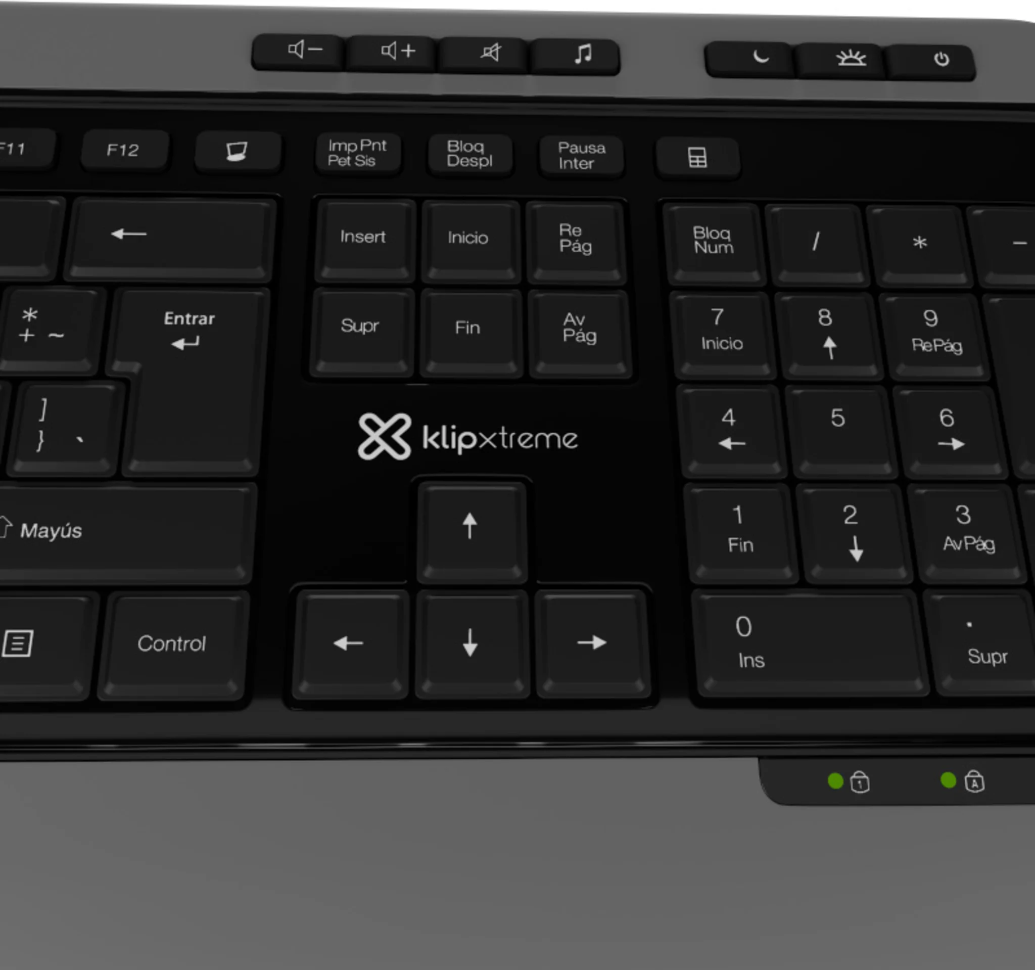 Imagen 5 de Kit Teclado Mouse Inalámbrico KlipX KBK-520, Slim Reep USB 2.4GHz Color Negro