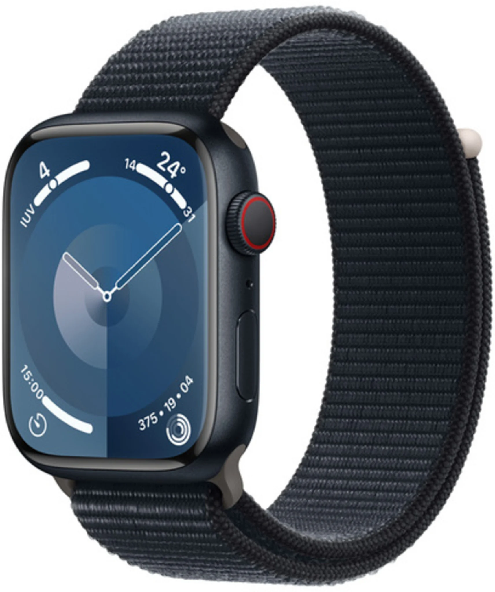 Imagen 0 de Apple Watch Series 9 45mm (GPS + Cellular / Midnight Aluminum Case / Midnight Loop Sport Band) [MRMF3BE/A]