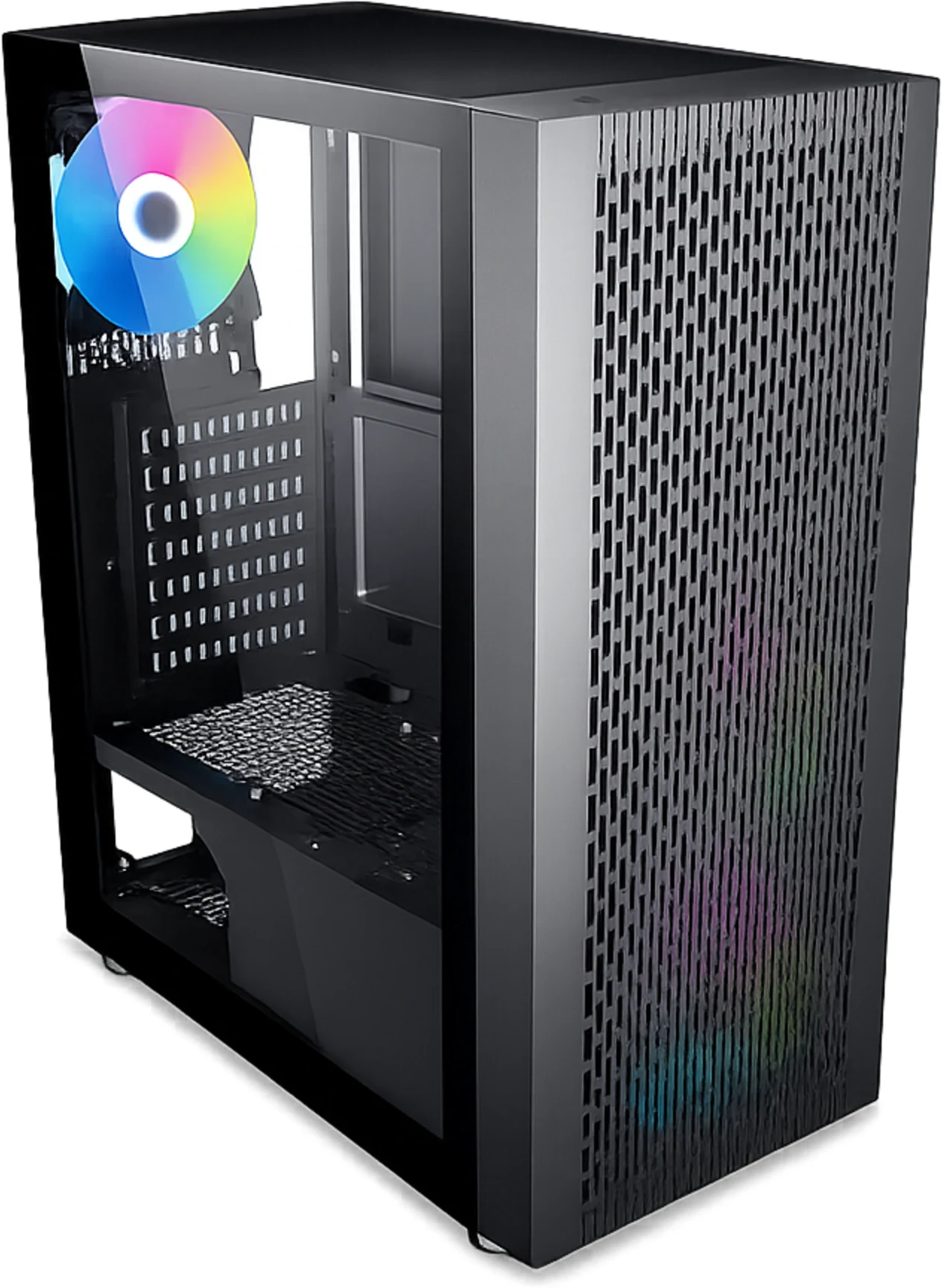 Imagen 4 de Gabinete Gamer EsGaming F22-BK Incluye 4 Ventiladores 120mm ARGB sin Fte ATX