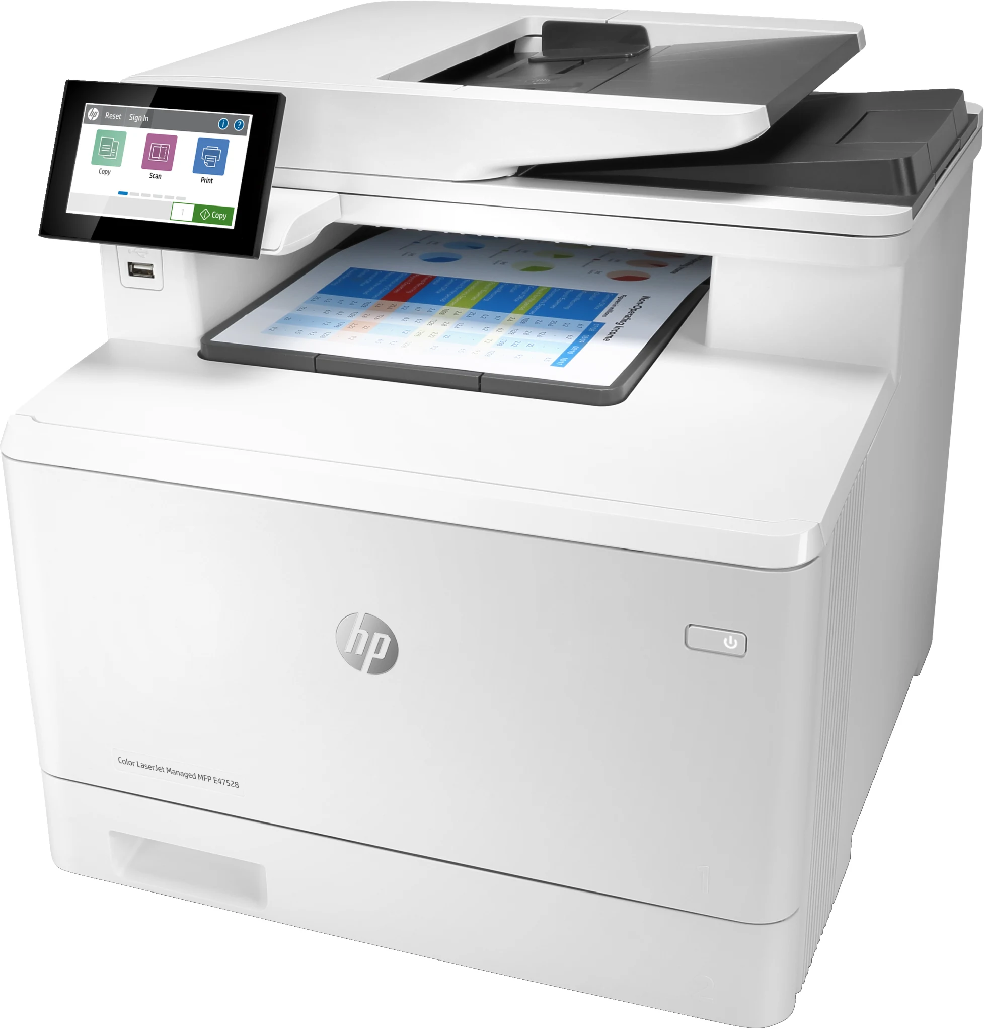 Imagen 1 de HP Color LaserJet Managed MFP E47528F *solo MPS*