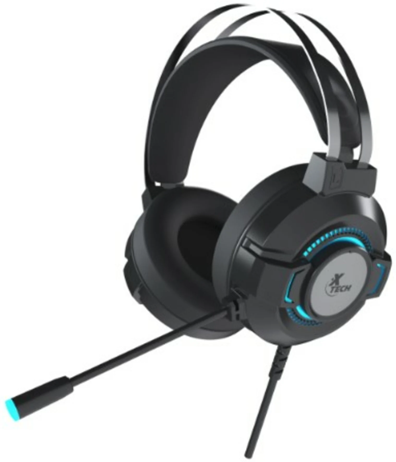 Imagen 1 de Audífonos Gamer Alámbricos Xtech XTH-565, LED c/Mic PC/Consolas Jack/USB Negro