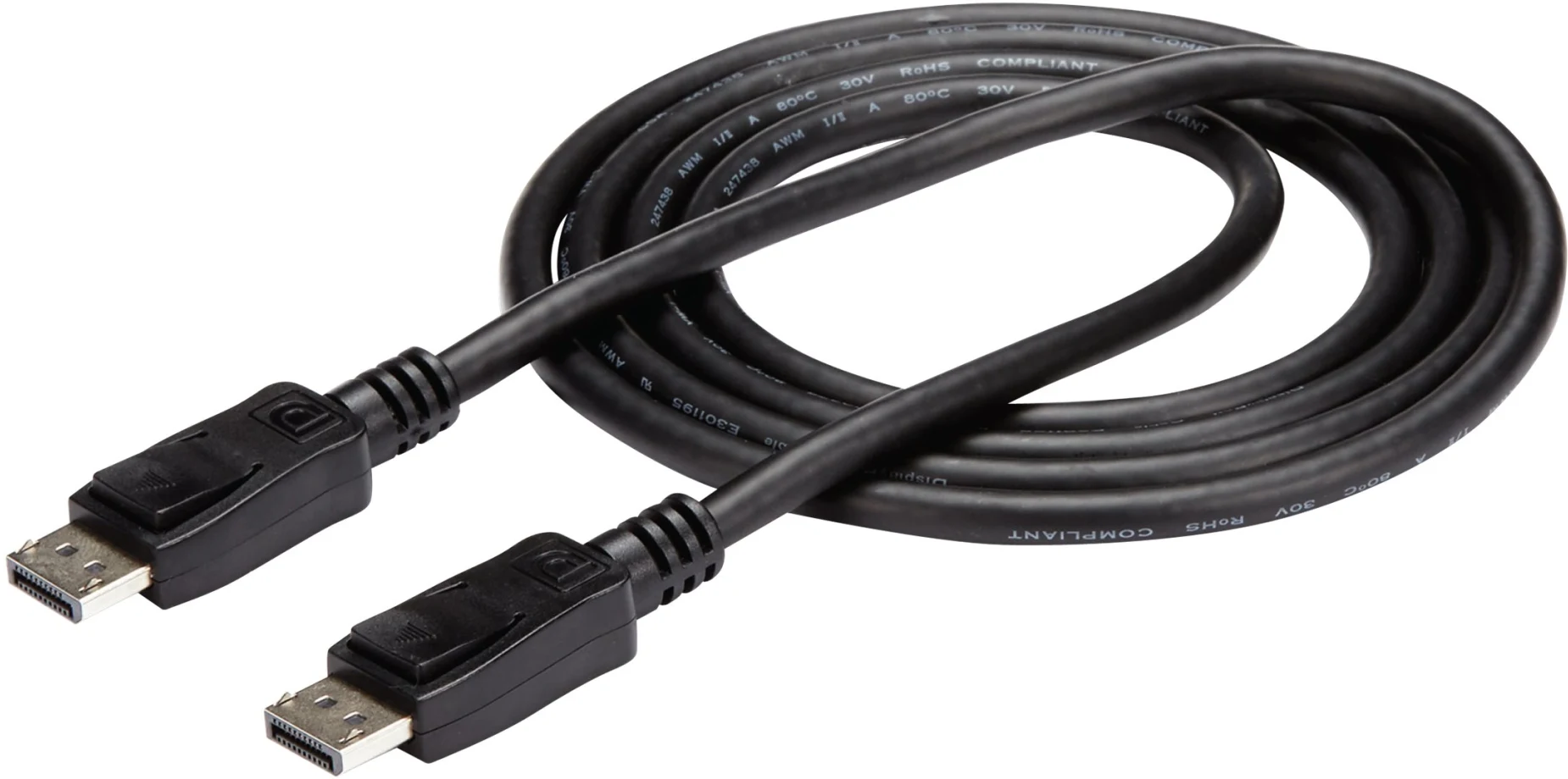 Imagen 5 de Cable DisplayPort Macho a Macho con Pestillo de 1.8 Metros 28AWG color Negro