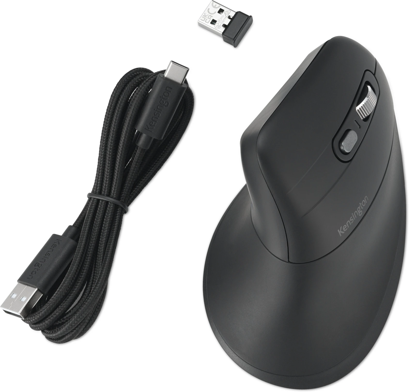 Imagen 6 de Mouse Ergonómico Inalámbrico Kensington Pro Fit, Vertical 1600dpi USB Negro