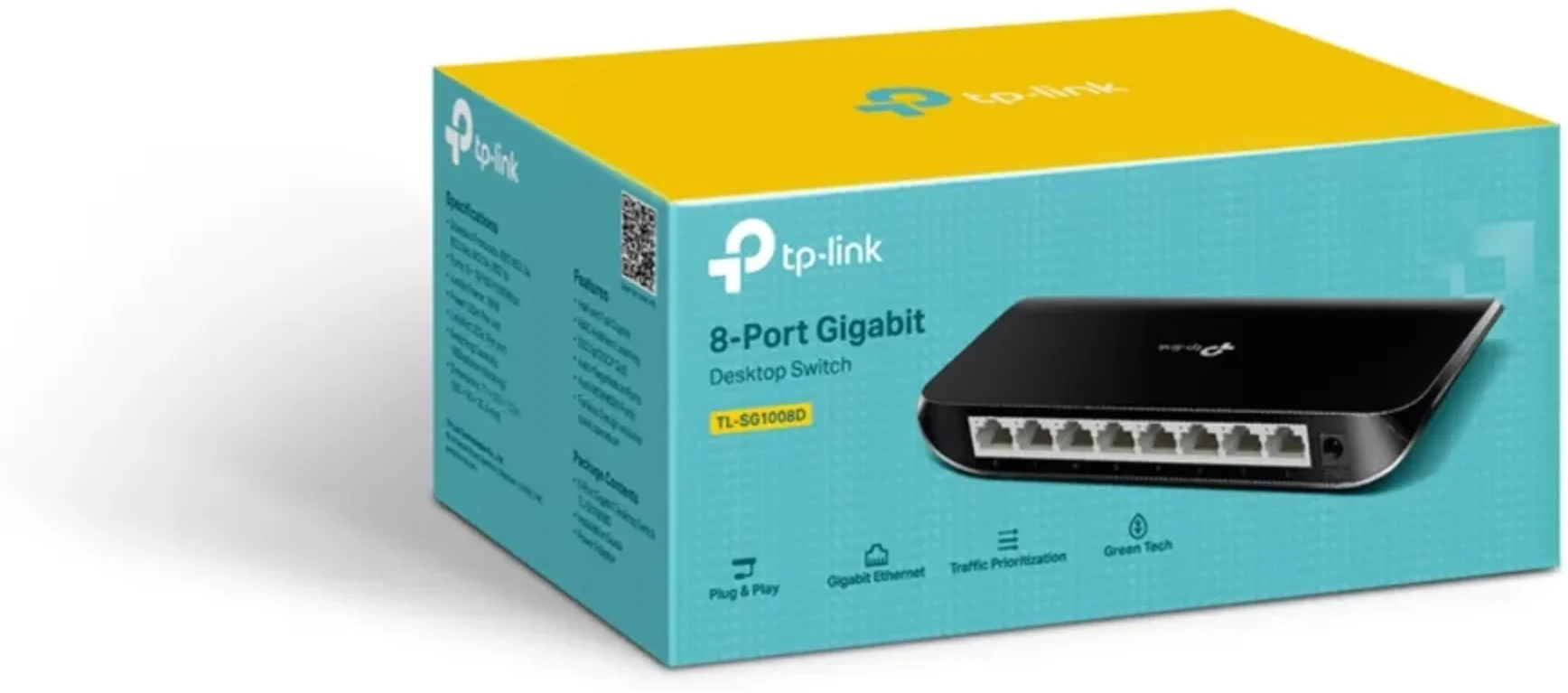 Imagen 5 de TP-Link Switch 8 puertos 10/100/1000 Mbps no administrable / mod. TL-SG1008D