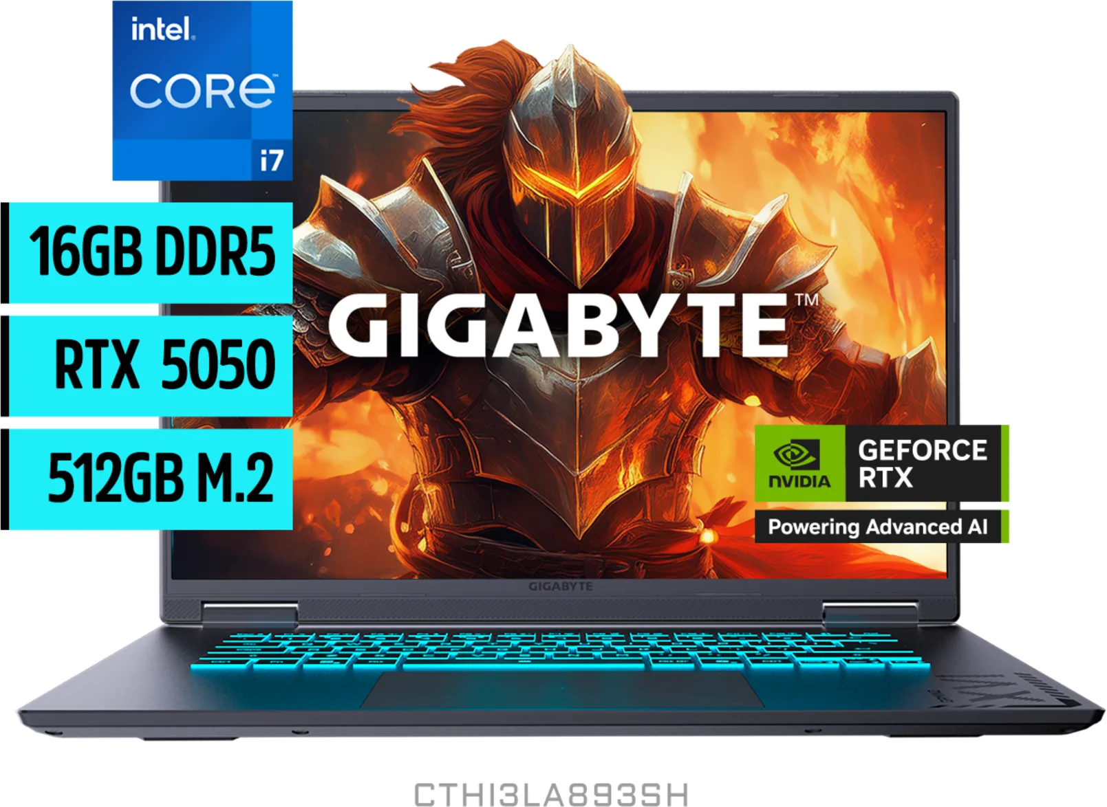 Imagen 0 de Notebook Gamer Gigabyte Intel i7-13620H RAM 16GB SSD512 RTX 5050 165Hz WUXGA