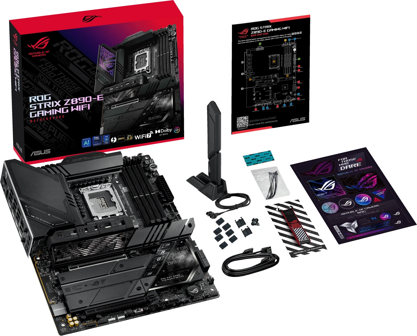 Imagen 12 de Tarjeta Madre Asus ROG Strix Z890-E Gaming WiFi LGA1851 4*DDR4 7*M.2 DP HDMI ThB