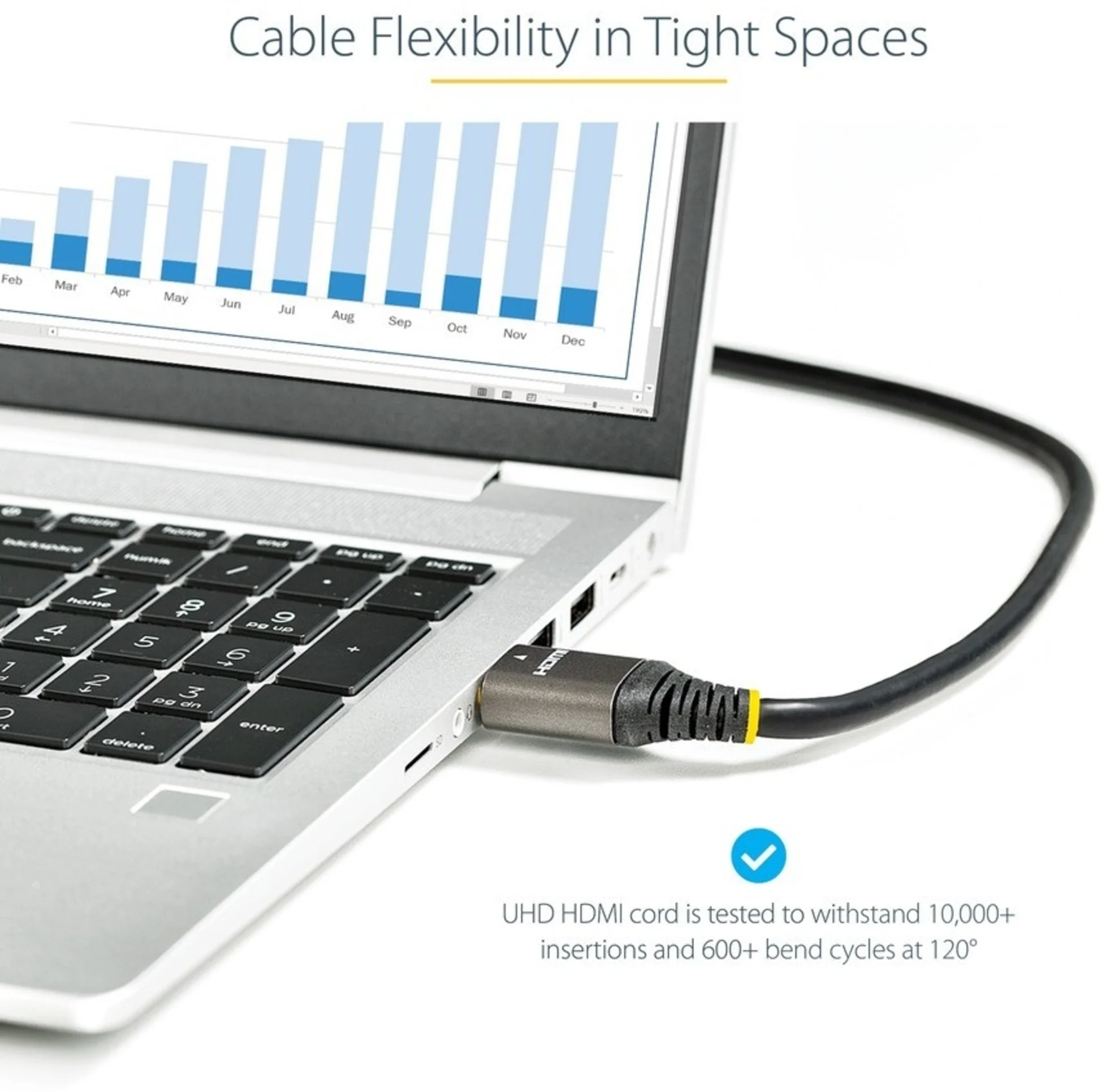Imagen 5 de 6ft 2m Certified HDMI 2.1 Cable - 8K/4K
