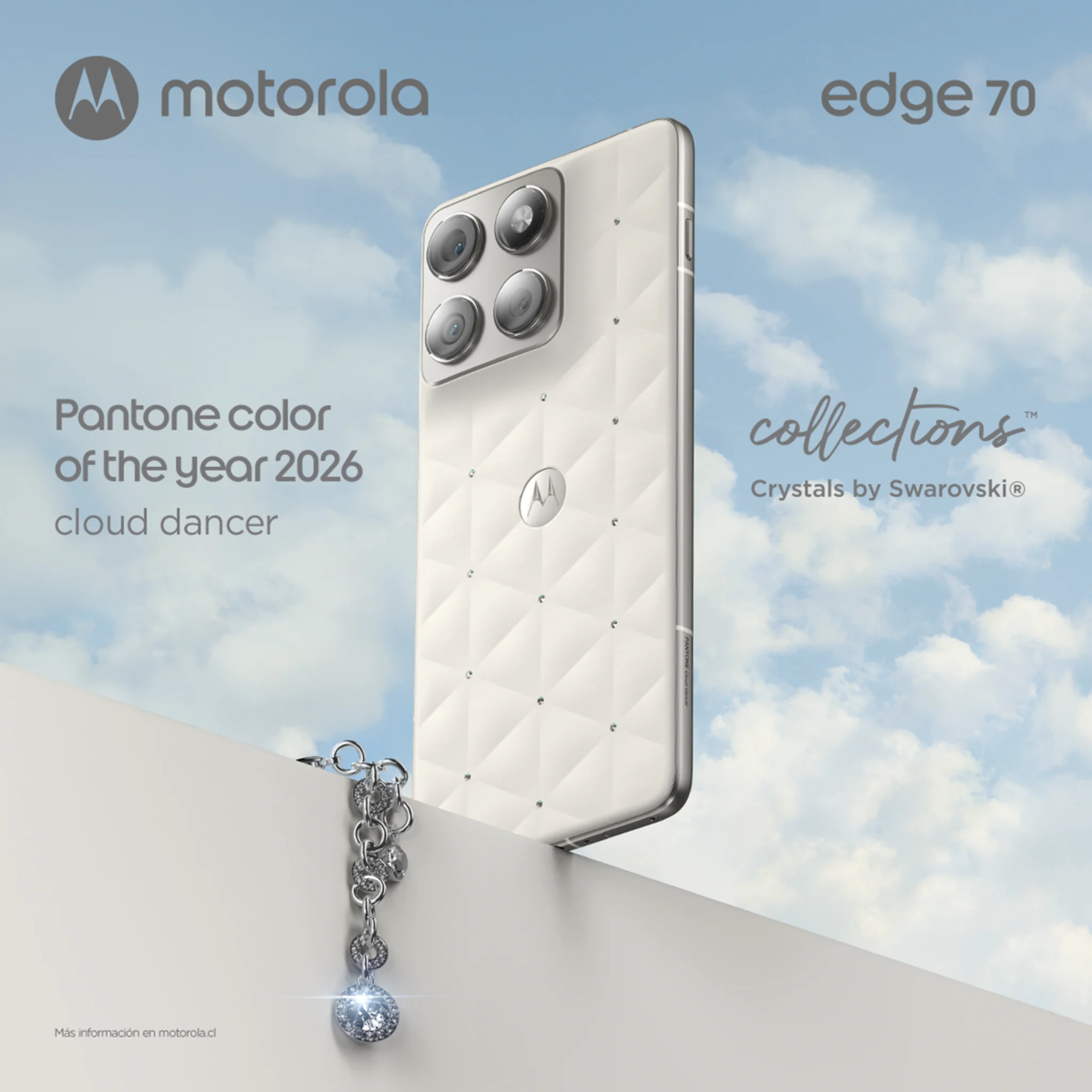 Imagen 2 de Smartphone Motorola Edge 70 8-Core 12GB/512GB 6,67' 5G WiFi Bt NFC USB-C Blanco