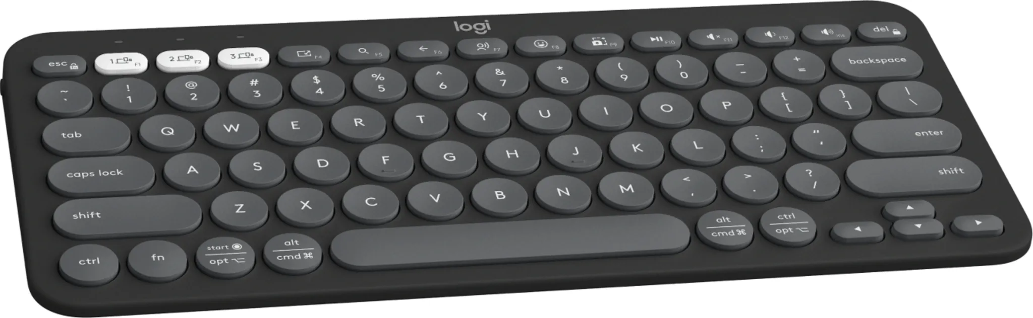 Imagen 2 de Teclado Inalámbrico Logitech Pebble Keys 2 K380s, Bluetooth Tradicional Grafito