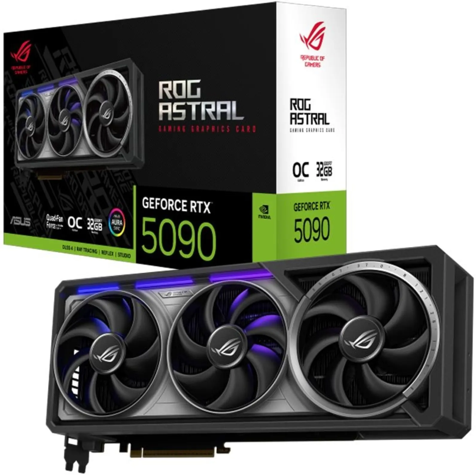 Imagen 0 de Tarjeta de Video Asus ROG ASTRAL RTX 5090 OC 32GB GDDR7 3*DP 2*HDMI PCIe5.0