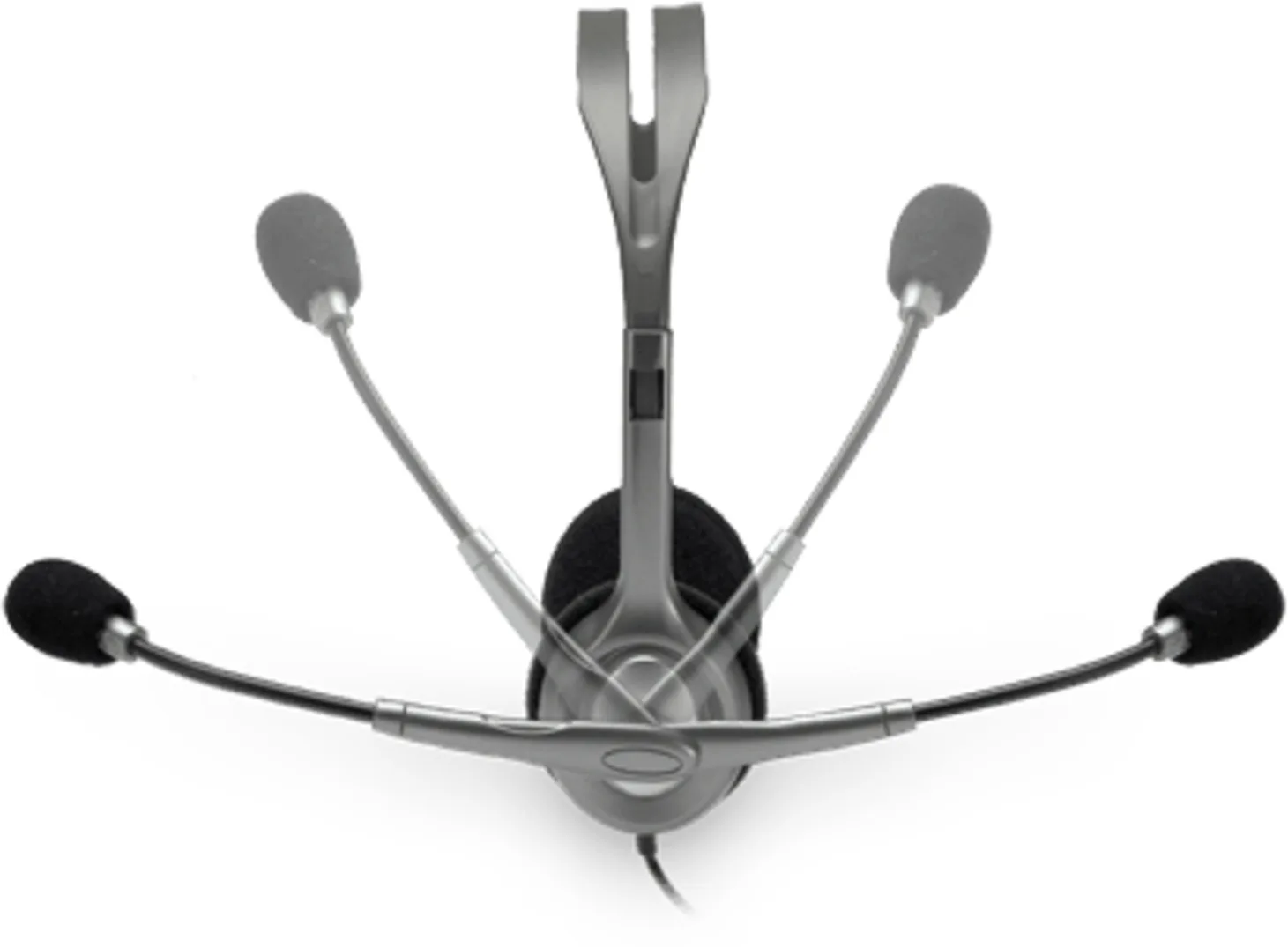 Imagen 1 de Audífonos Alámbricos Logitech H111 Interfaz 3.5mm con Micrófono Color Gris 