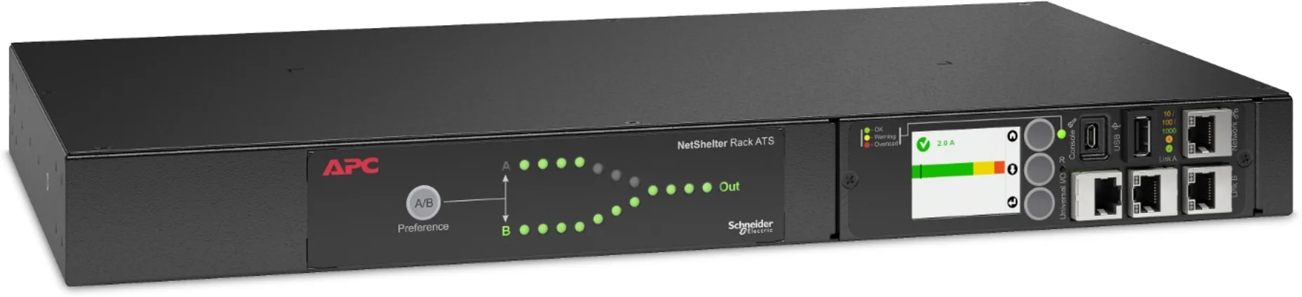 Imagen 3 de APC Rack Automatic Transfer Switch AP4423 Interruptor redundante (Mont. en Rack)