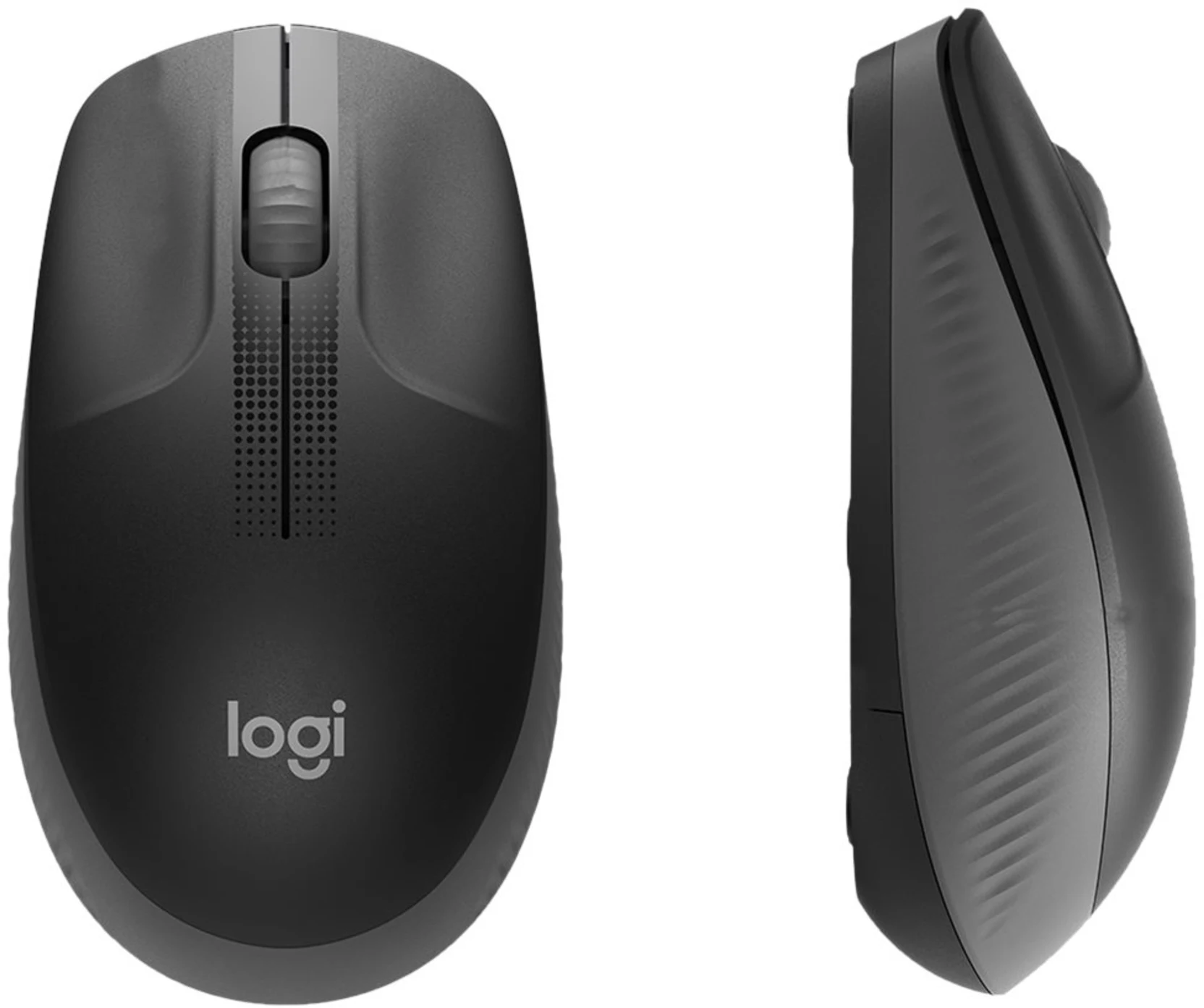 Imagen 3 de Mouse Inalámbrico Logitech M190 Óptico 1000dpi Ambidiestro 3 botones USB c/Gris