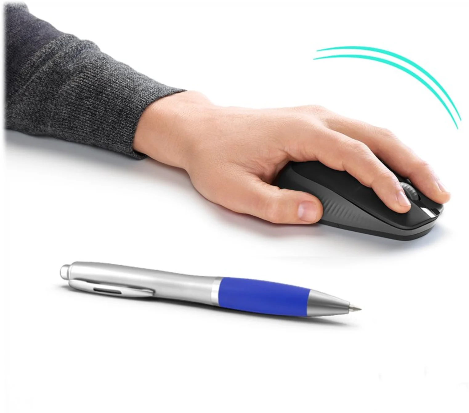 Imagen 1 de Mouse Inalámbrico Logitech M190 Óptico 1000dpi Ambidiestro 3 botones USB c/Gris