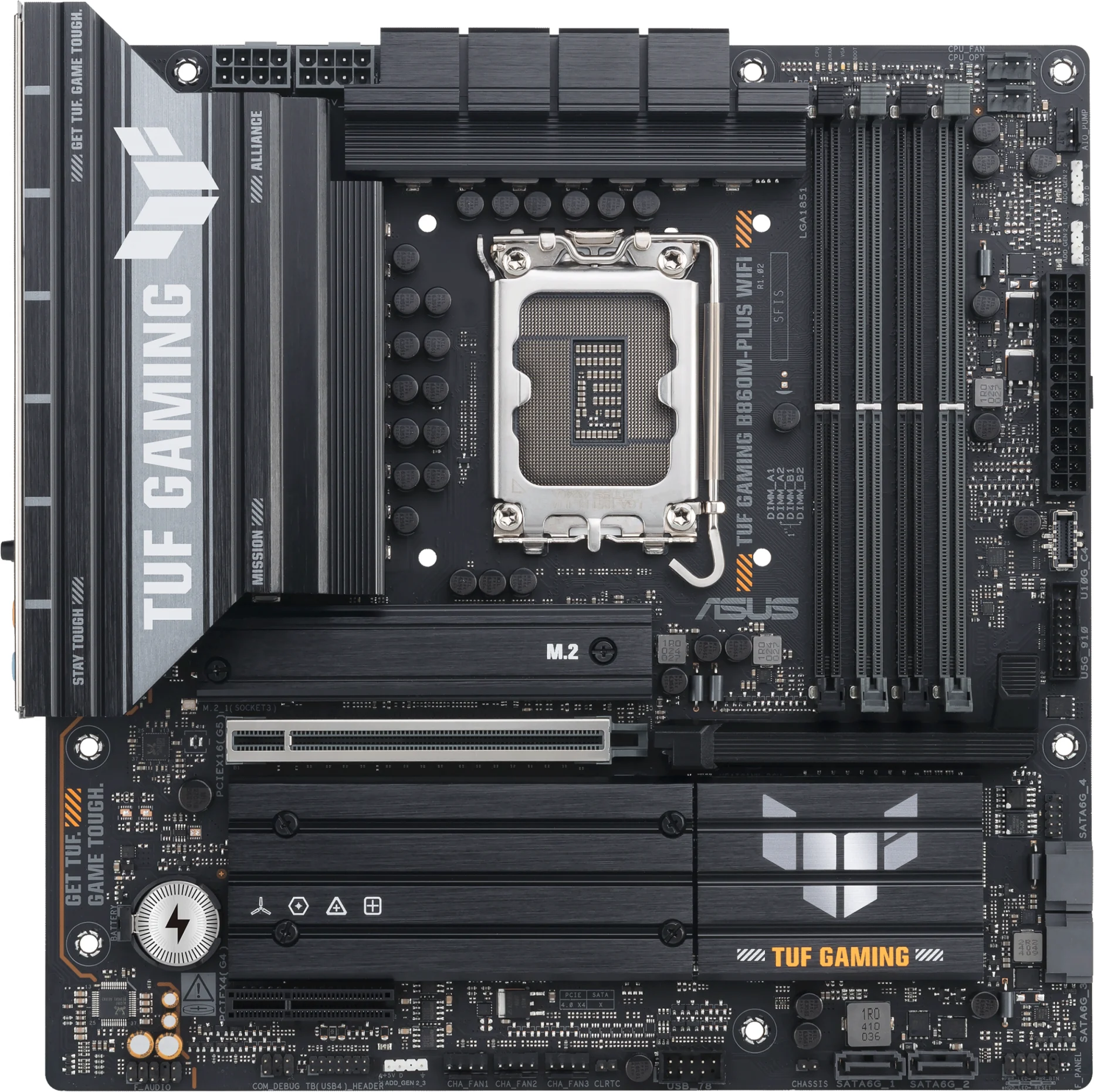 Imagen 0 de Tarjeta Madre Asus TUF GAMING B860M-PLUS WIFI LGA1851 4*DDR5 WIFI7 mATX