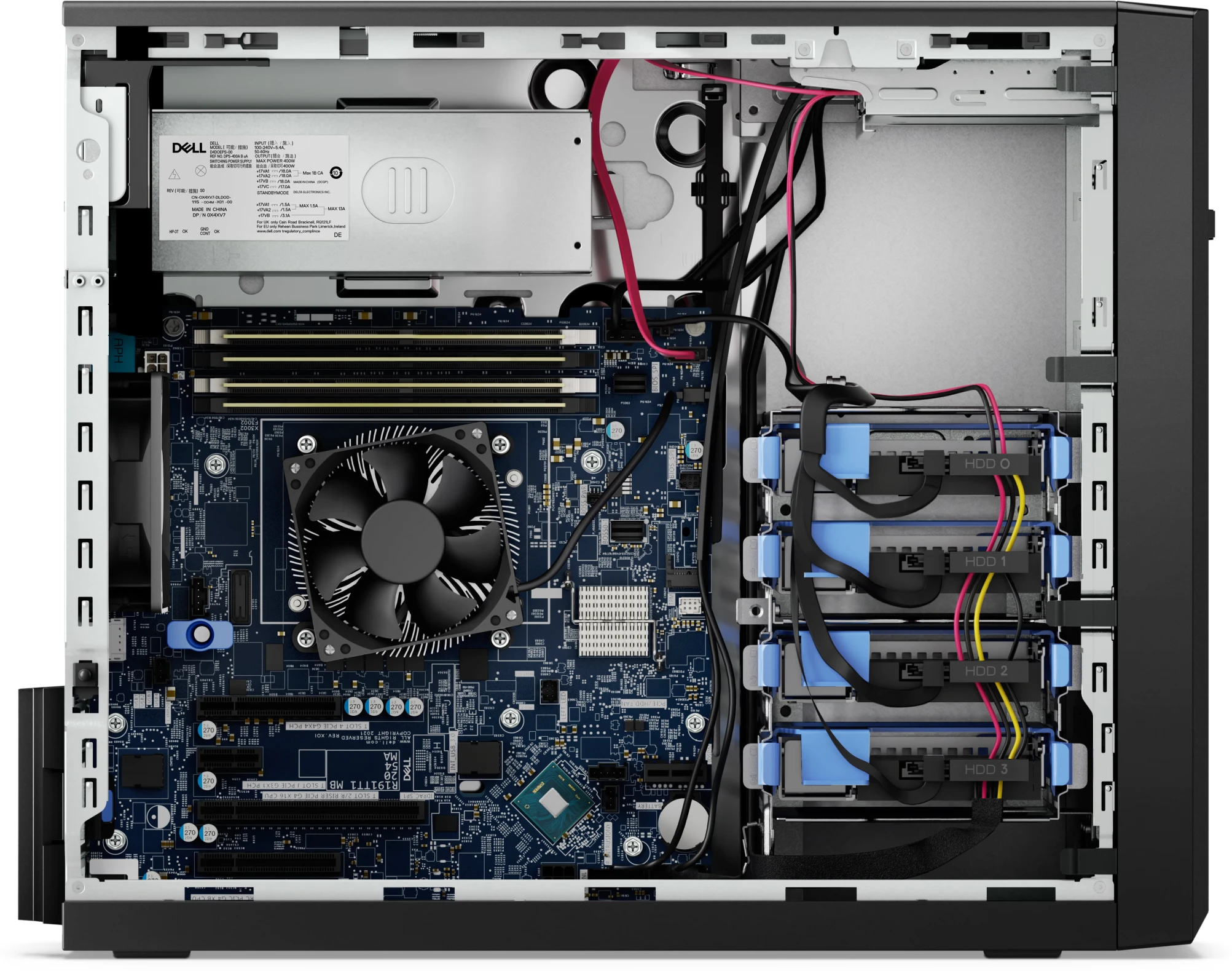 Imagen 4 de Servidor Dell PowerEdge T150 I-Xeon E-2324 RAM 16GB HDD 2TB SATA 1Y SC