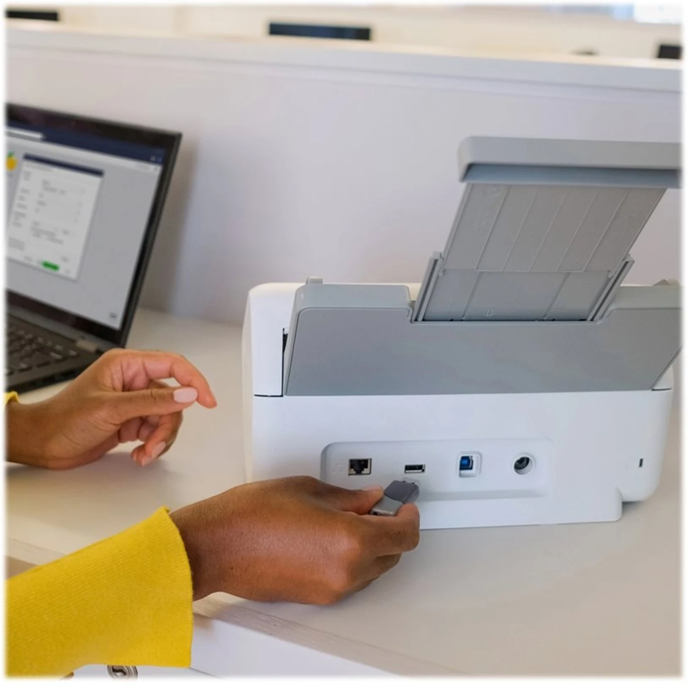Imagen 7 de Escáner de Escritorio Brother ADS-4300N, Prof 600ppp 80ppm Doble Cara LAN USB2.0