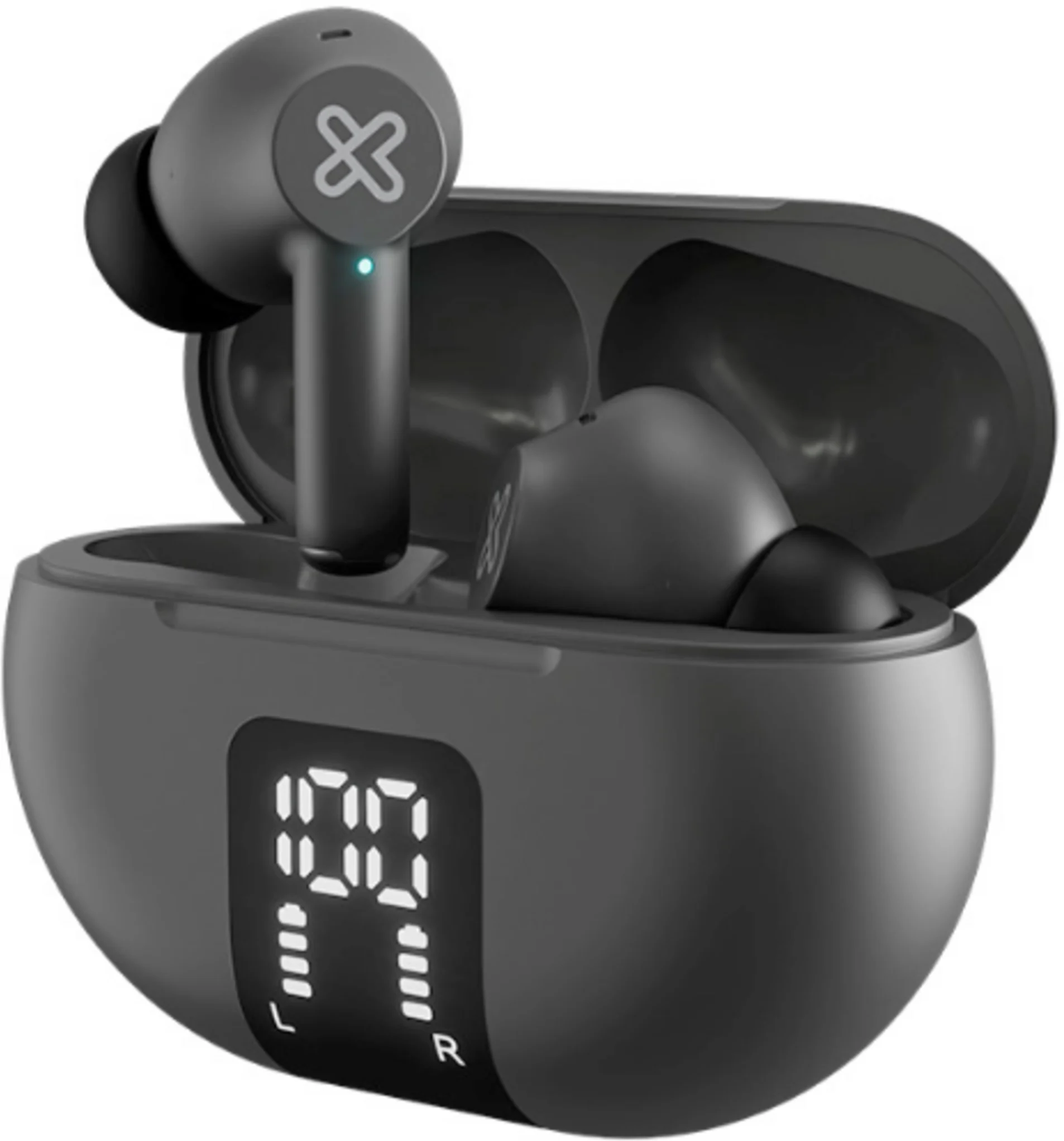 Imagen 0 de Klip Xtreme - True wireless earphones - Para Phone / Para Portable electronics / Para Tablet - Wireless - 22Hrs ANC Gray
