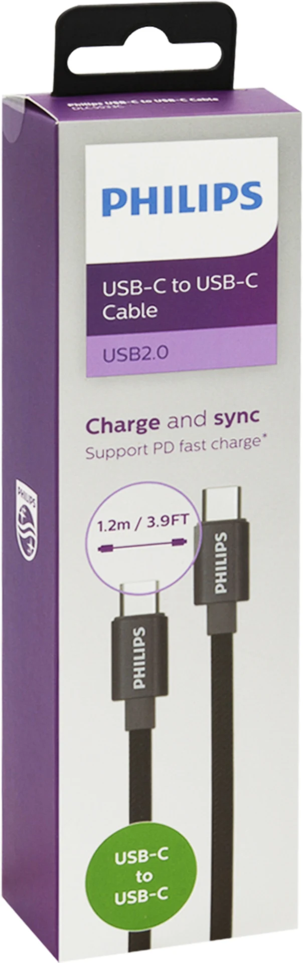 Imagen 2 de DLC5533C/97 CABLE USB-C A USB-C 1.2 MTS NEGRO