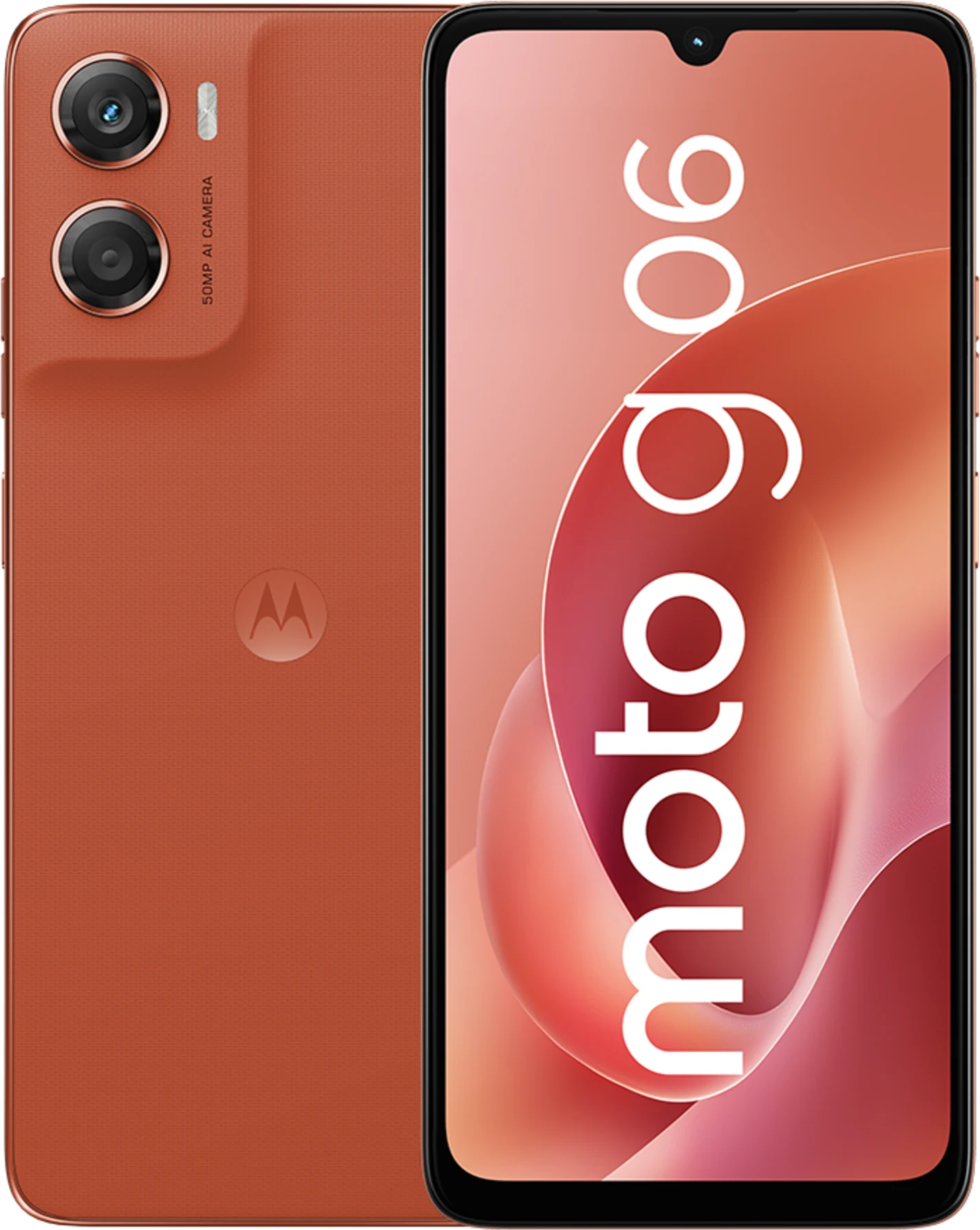 Imagen 1 de Celular Motorola Moto G06 Memoria 256GB RAM 4GB 50MP 6.8' Naranja