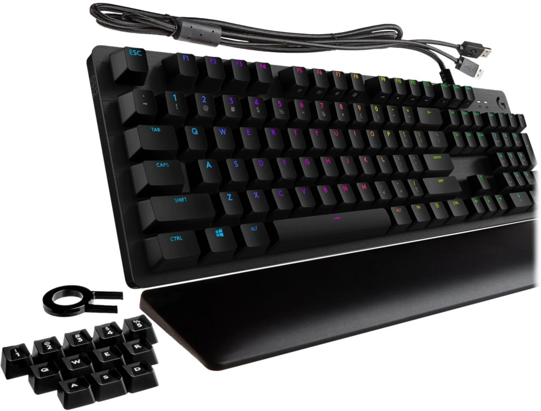Imagen 2 de Teclado Gamer Alámbrico Logitech G513 RGB GX Brown Carbon Mecánico Español 