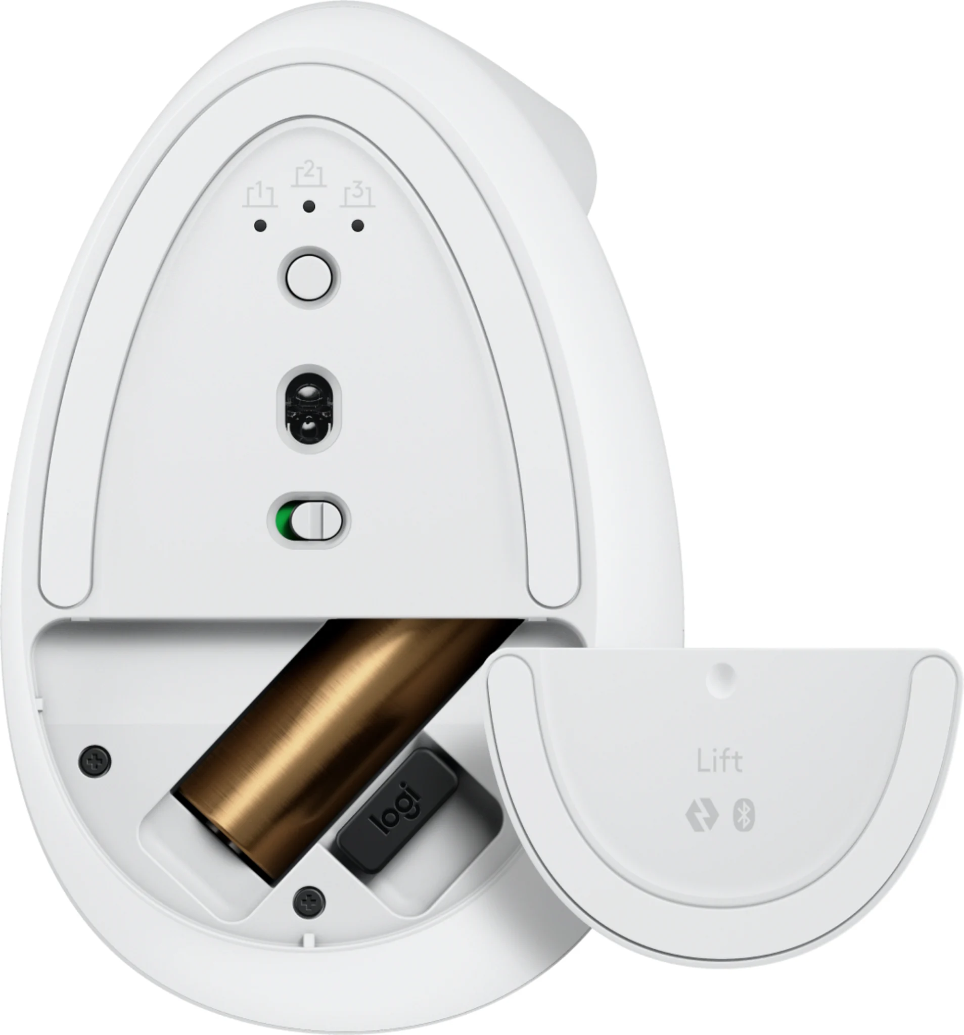 Imagen 4 de Mouse Ergonómico Inalámbrico Logitech Lift Vertical Óptico 4000DPI 4 Botn Blanco