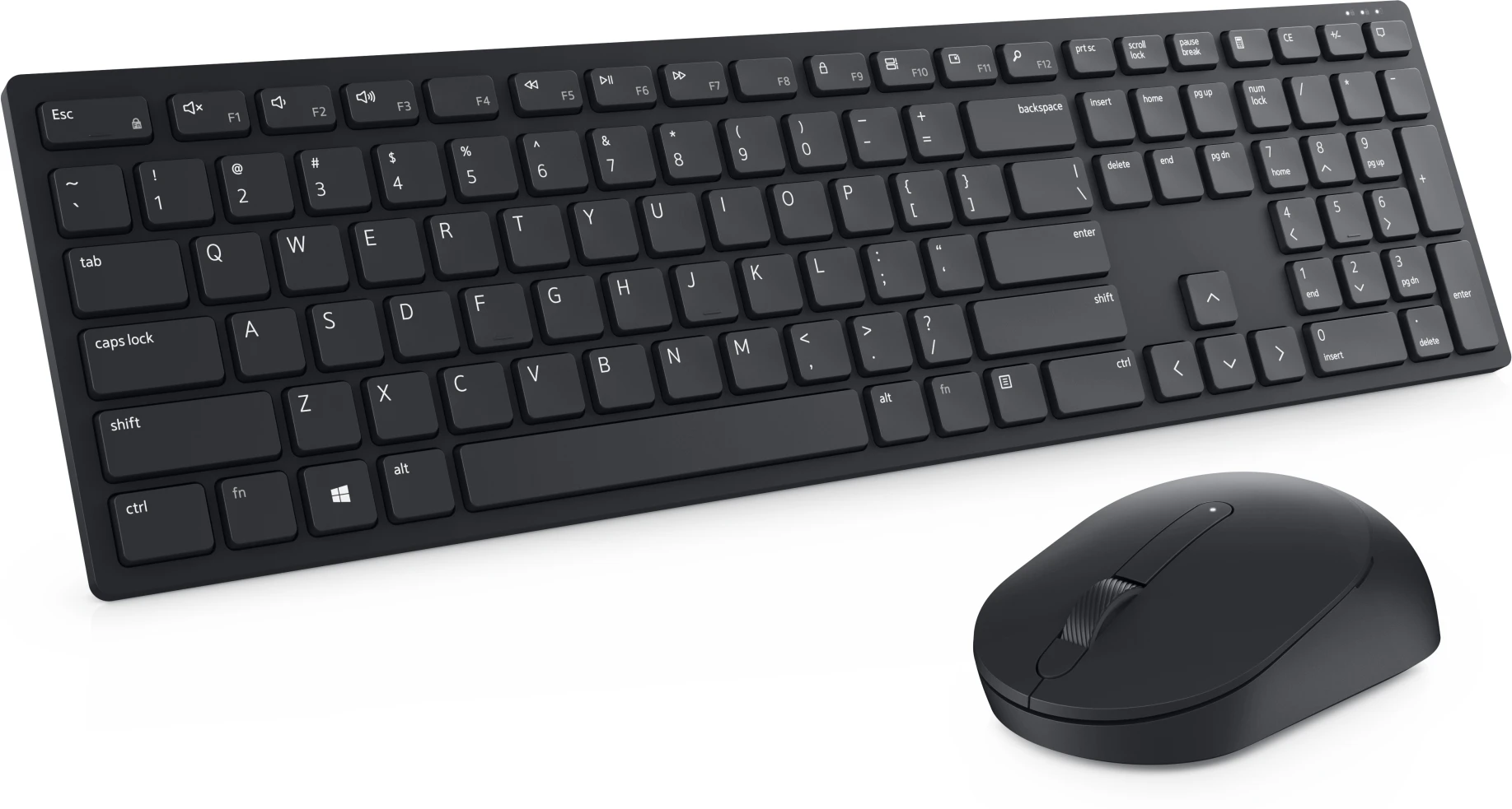 Imagen 2 de Kit Teclado Mouse Inalámbrico Dell KM5221W Óptico 1600DPI 3 Botns Español Negro