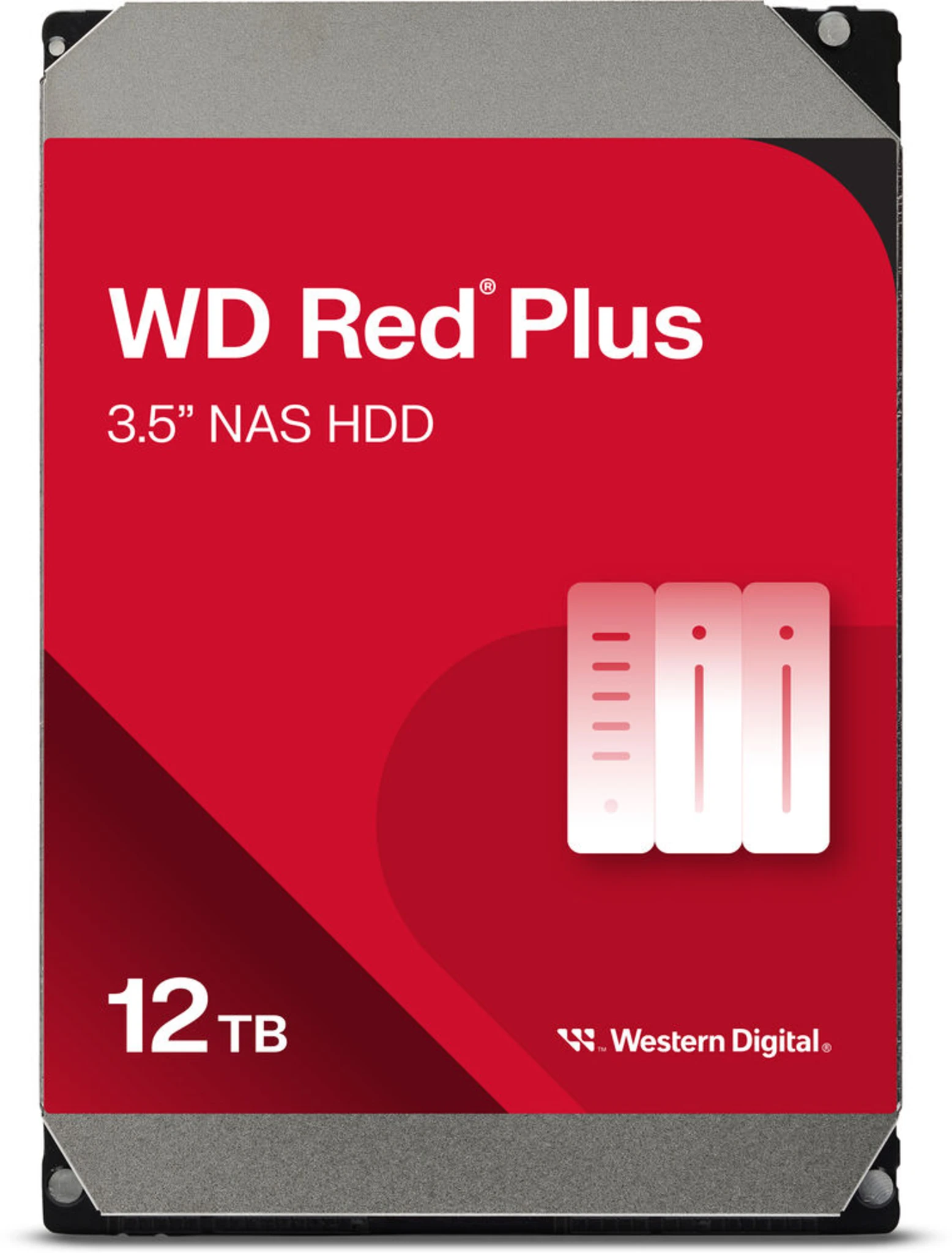 Imagen 0 de Disco Duro Western Digital Red Plus 12TB 3.5" 7200RPM SATA3 6Gbps 512MB para NAS