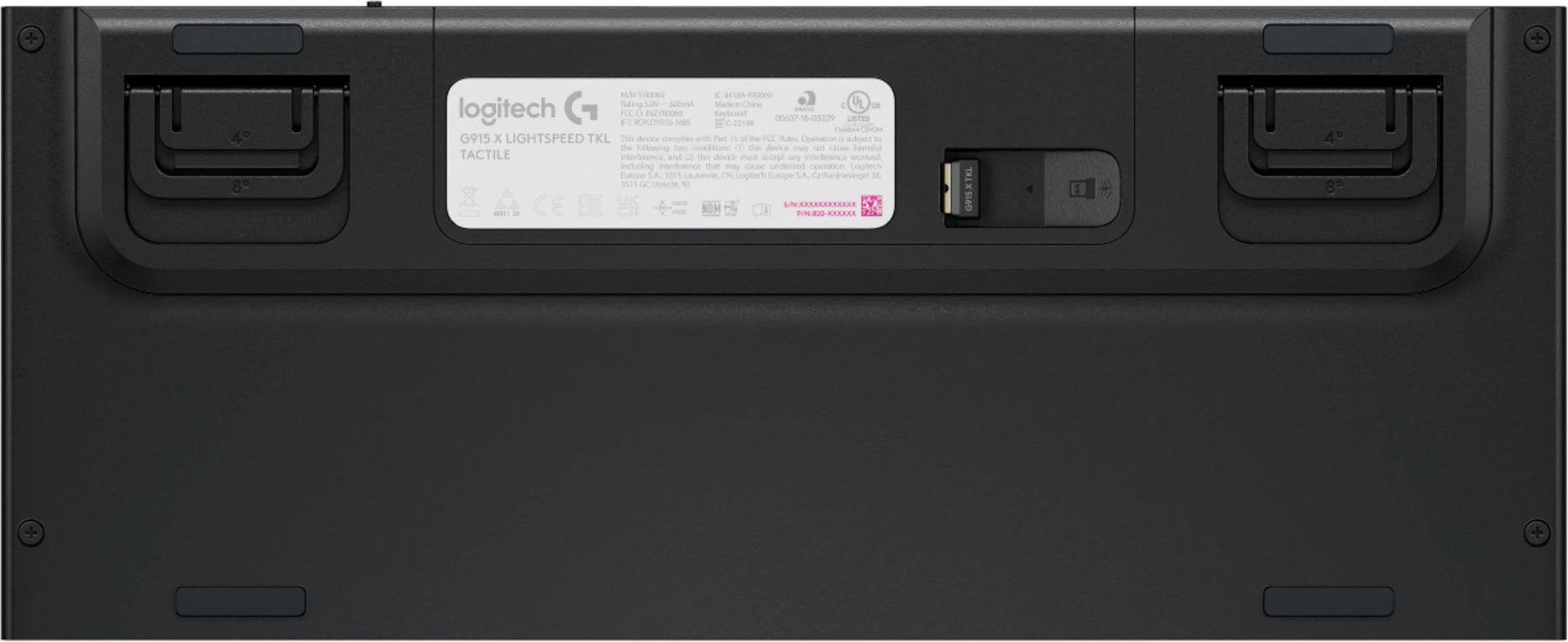 Imagen 4 de Teclado Gamer Logitech G915 X LIGHTSPEED TKL Inalámb. Inglés Switch Táctil Blanc