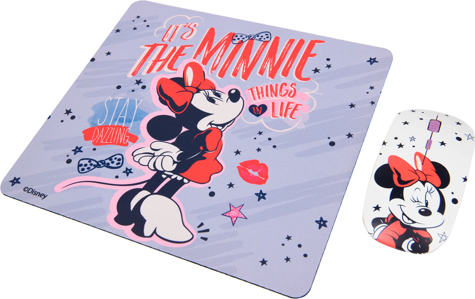 Imagen 2 de 76410N-NOC KIT MOUSE INALAMBRICO Y MOUSE PAD MINNIE 1